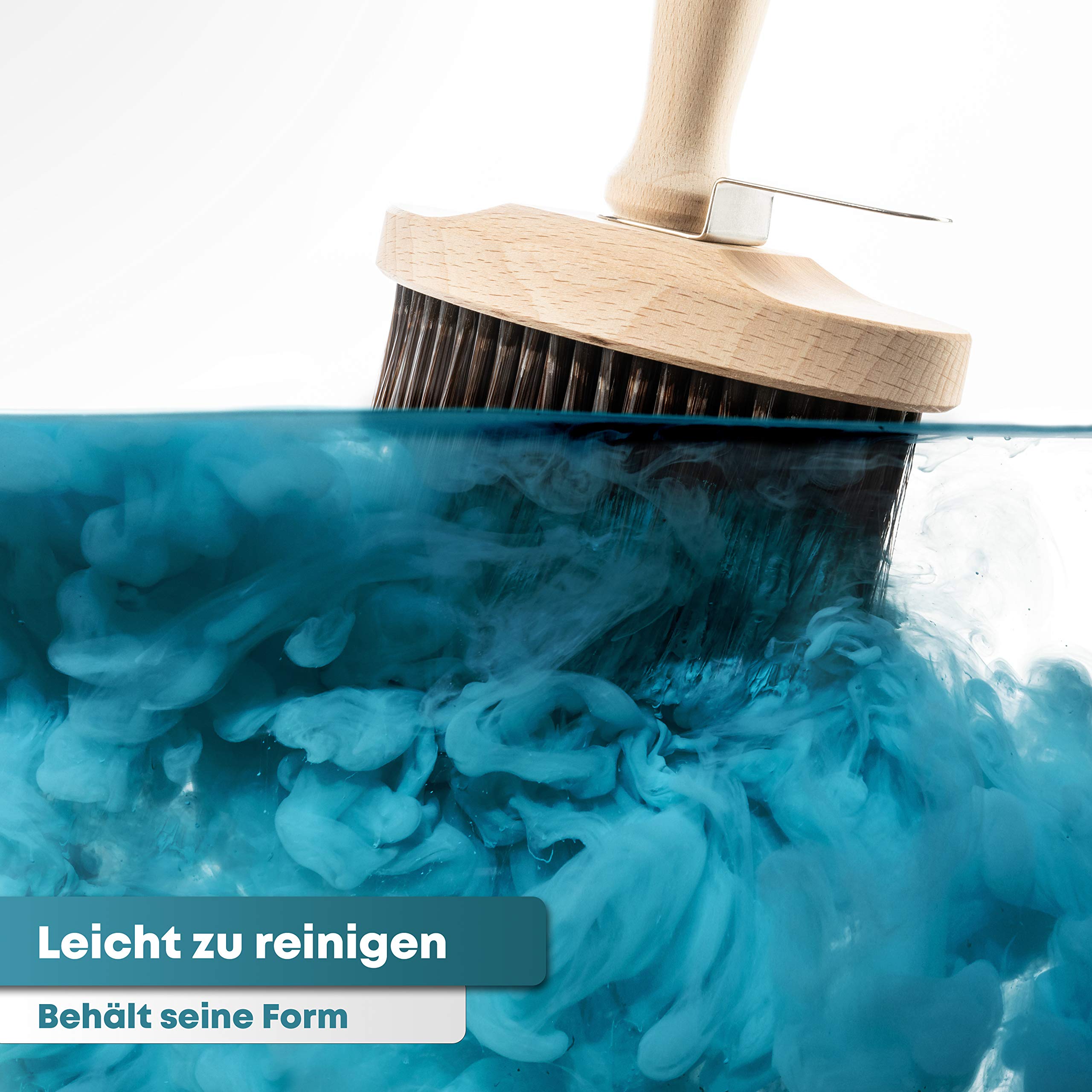 PICTORIS Brocha de superficie prémium 100 % fabricada en Alemania Gran cepillo de pintura para todos los barnices y barnices Cerdas sintéticas de tacto suave Sin pérdida de cerdas (pelo sintético)