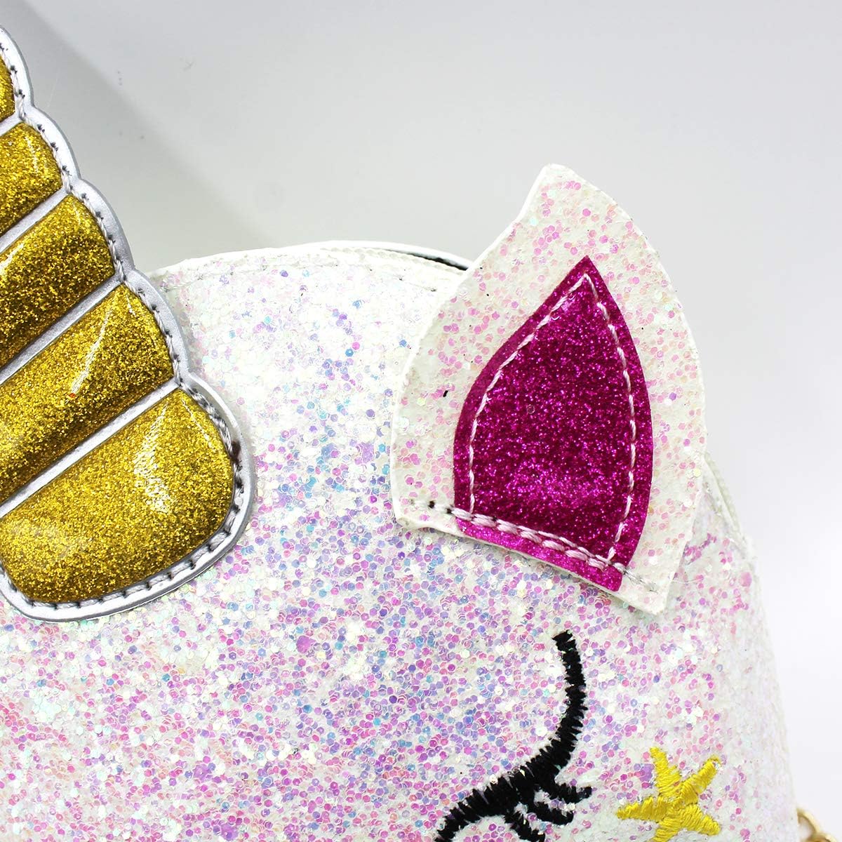 Little Girls Glitter Sequin Crossbody Purses Small Unicorn Handbag Messenger Shoulder Bag Gifts for Toddlers - Image 5