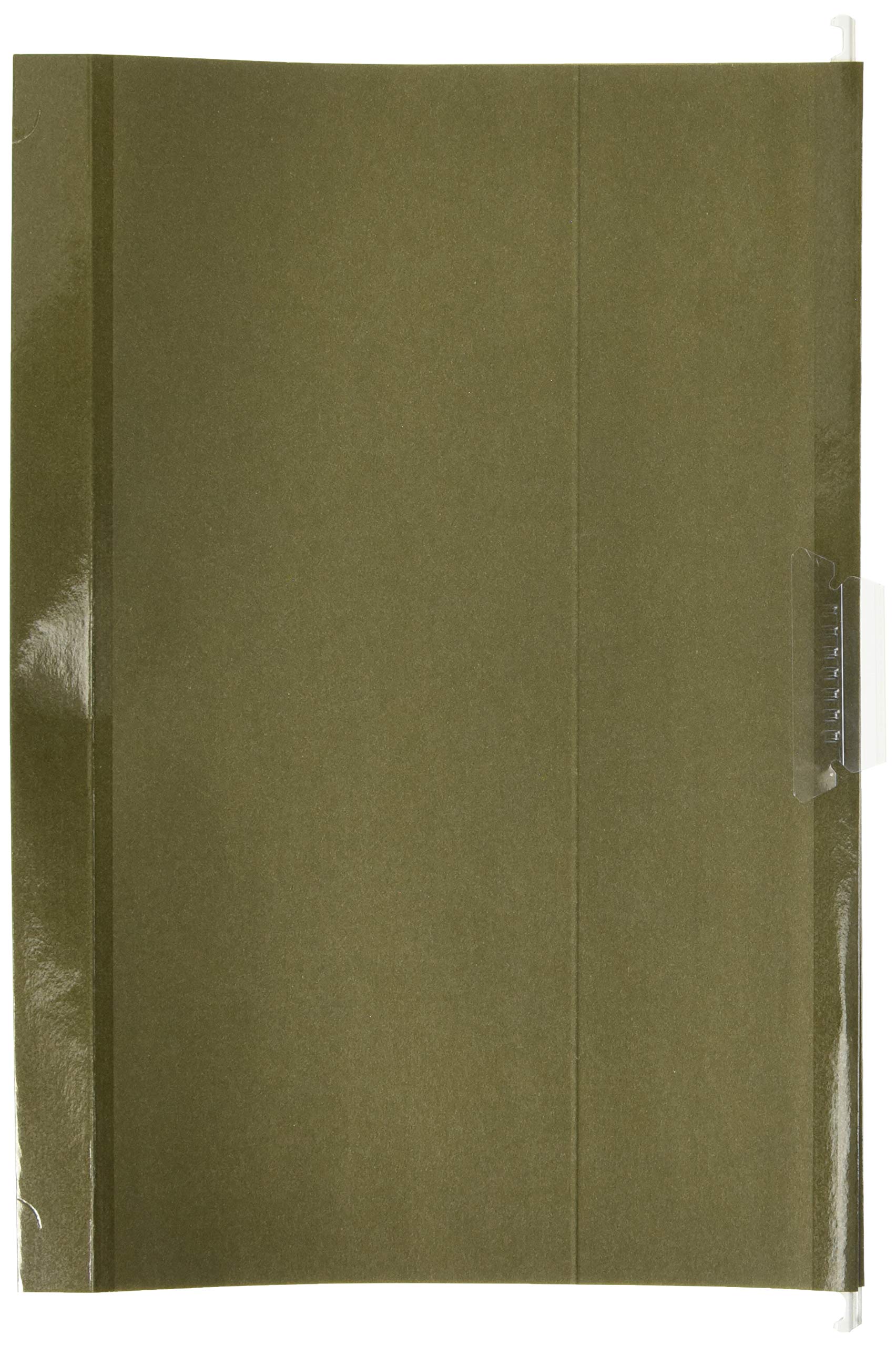 Carpetas colgantes reforzadas de 5 cm con capacidad extra, color verde estándar, 25 cajas