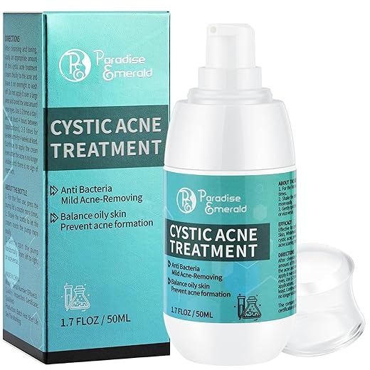 Cystic Acne Spot Treatment, Hormonal Acne Treatment, Cystic Acne Treatment for Face and Body, with Salicylic Acid and Tea Tree Oil, Pimple Cream, Advanced Acne Cream for Teens & Adults