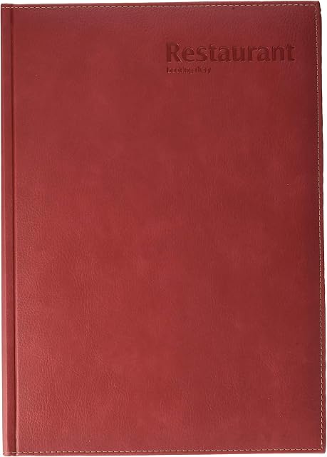 Castelli U07/24-391 A4 Restaurant Booking Diary, Red