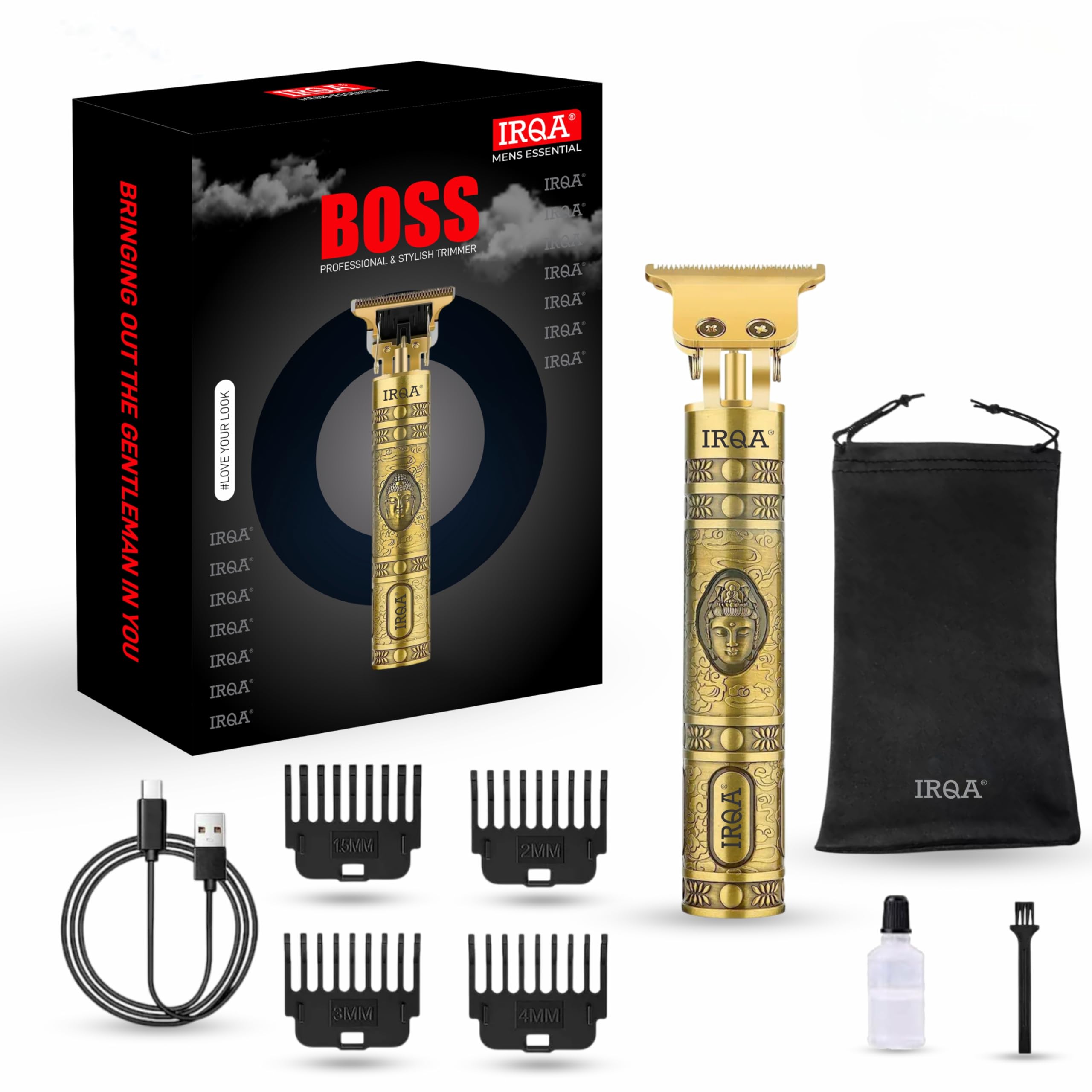 Golden Buddha Hair Trimmer,Electric Shaving Machine,Adjustable Blade Clipper,Body Trimmer,Trimmer Men Beard,Trimmers for man,Shaver For Men T31-image-12