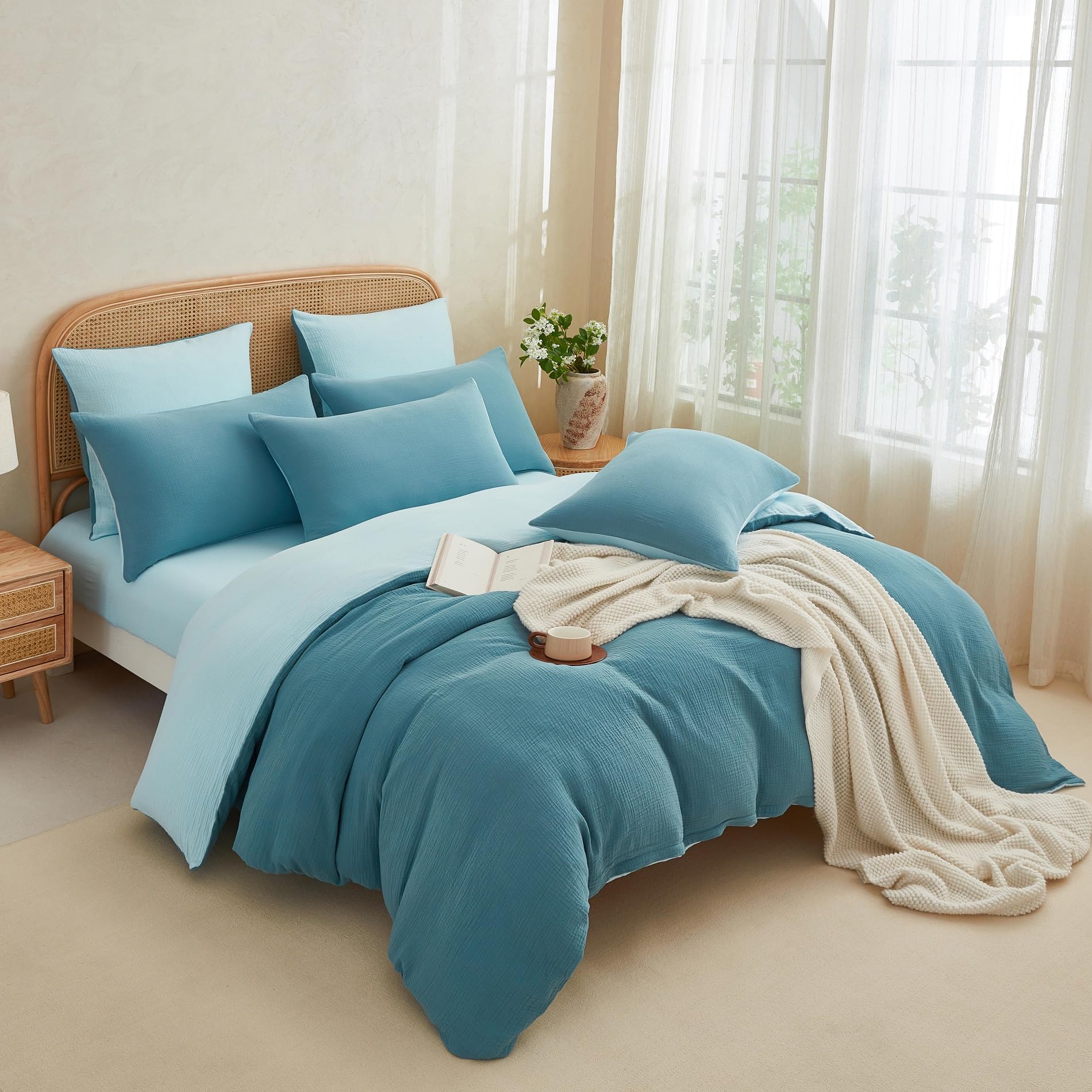 Parure mousseline de coton pour des nuits douillettes et fraîches en été