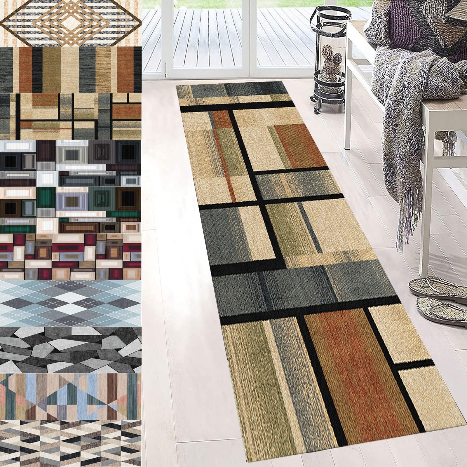 Alfombra cocina lavable para suelos resbaladizos alfombra GUOJUN recortable