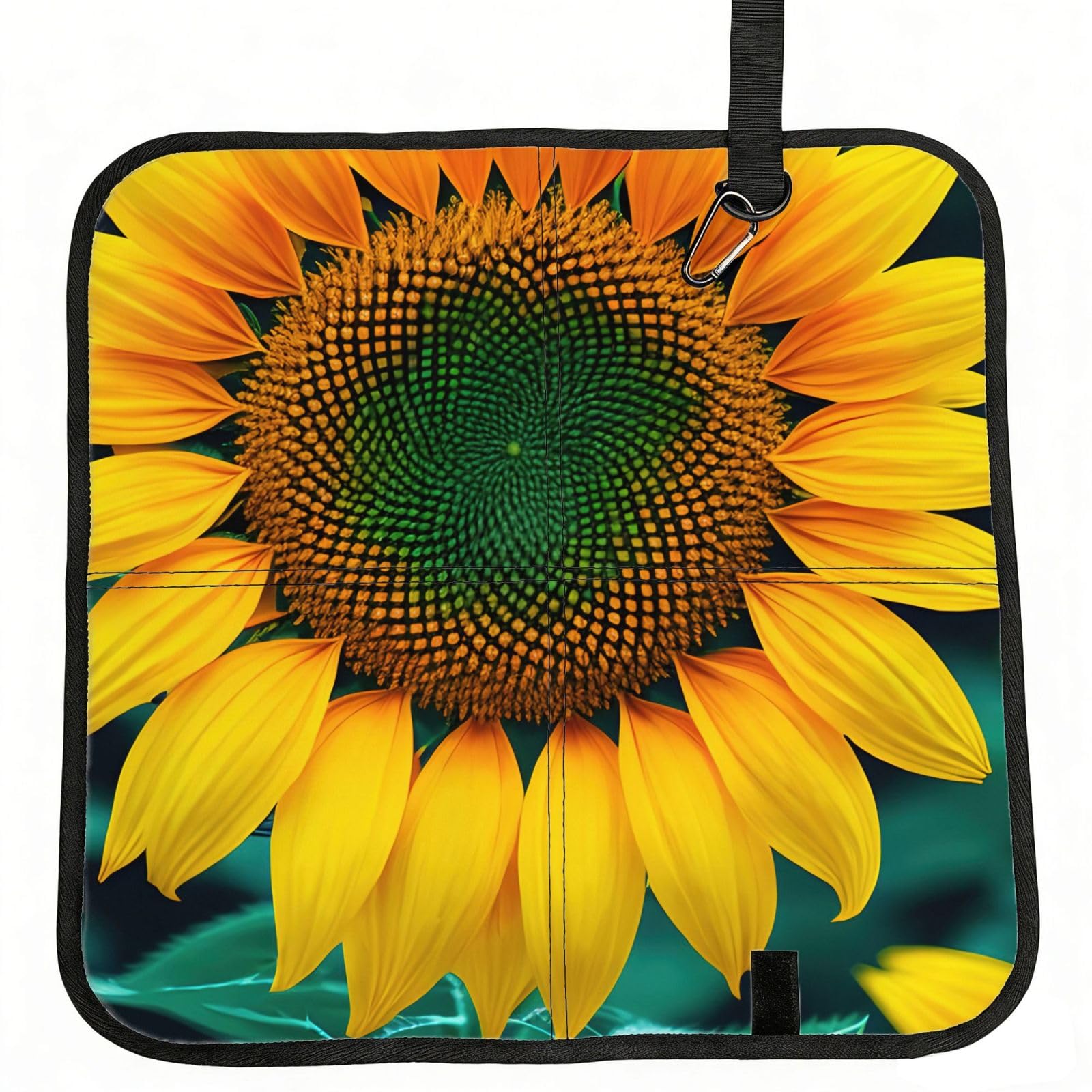 AYYQWE Rainbow Sunflower Print Foldable Seat Cushion Portable Chair Pad Office Commuting Picnic Camping Outdoor