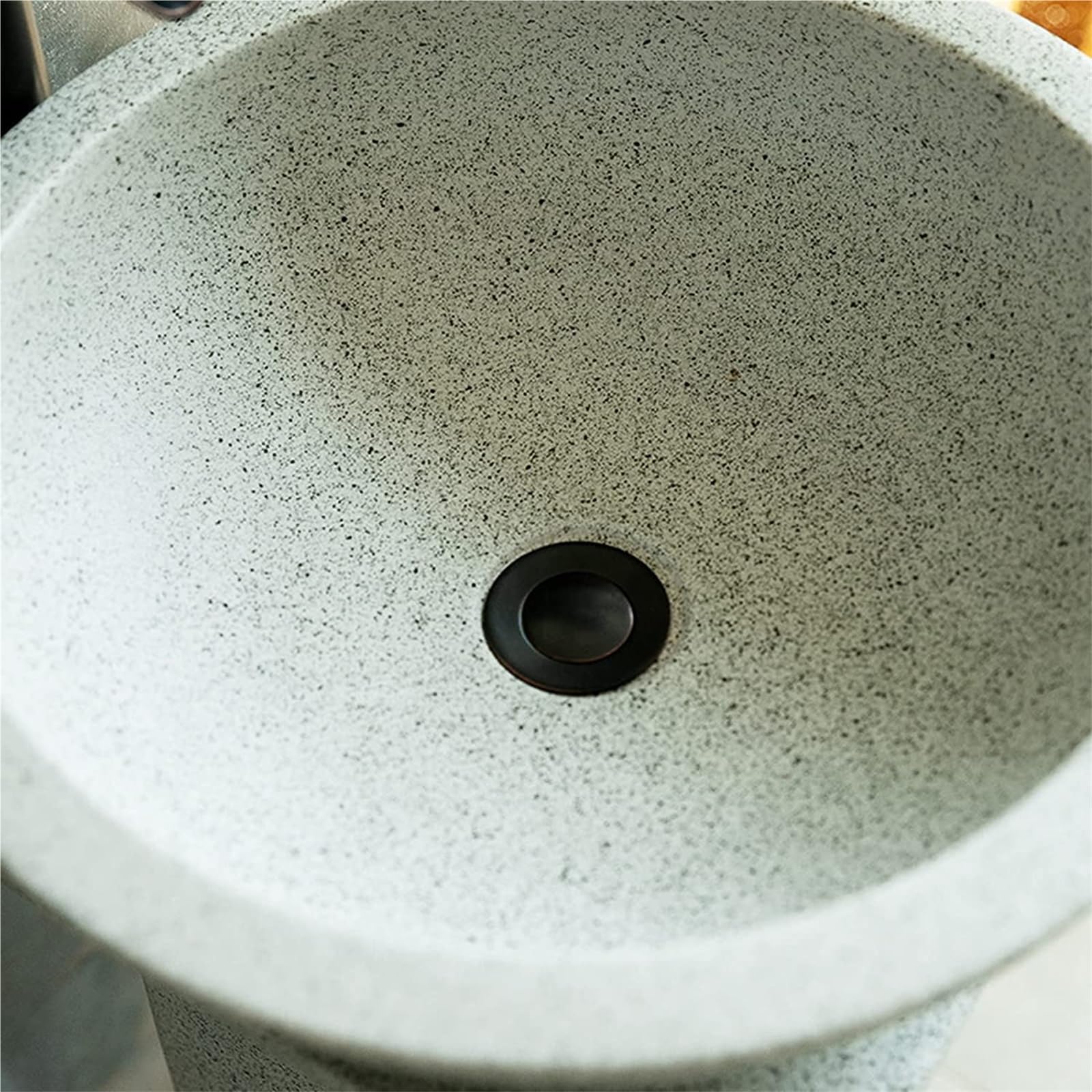 Umywalka Łazienkowa Nablatowa, Ceramiczna Umywalka Łazienkowa, Umywalka Na Postumencie, Styl Industrialny, Ręcznie Robiona Ceramiczna Umywalka Kolumnowa Z Kranem I Odpływ,PedestalBasinSink
