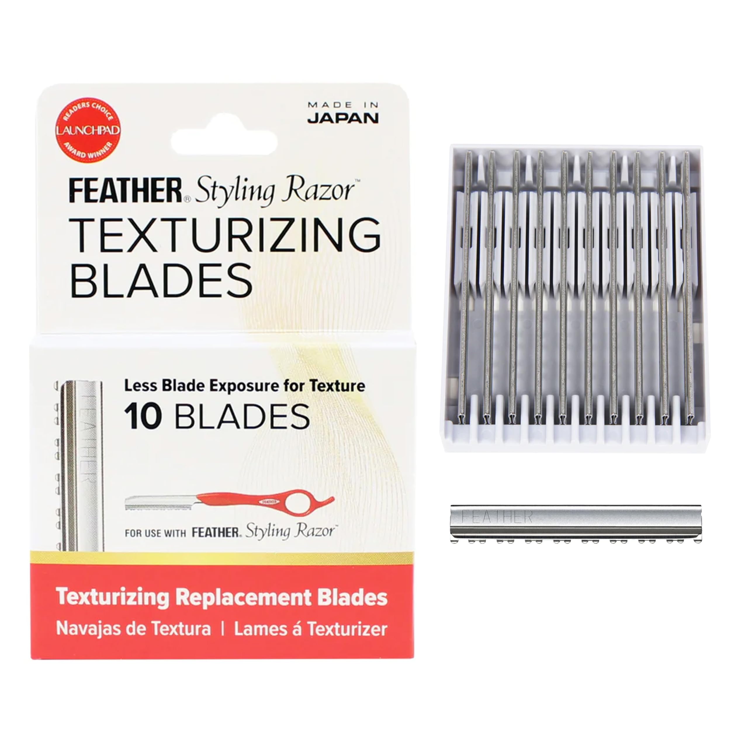 Amazon.com: Feather - Styling Razor Texturizing Blades - For