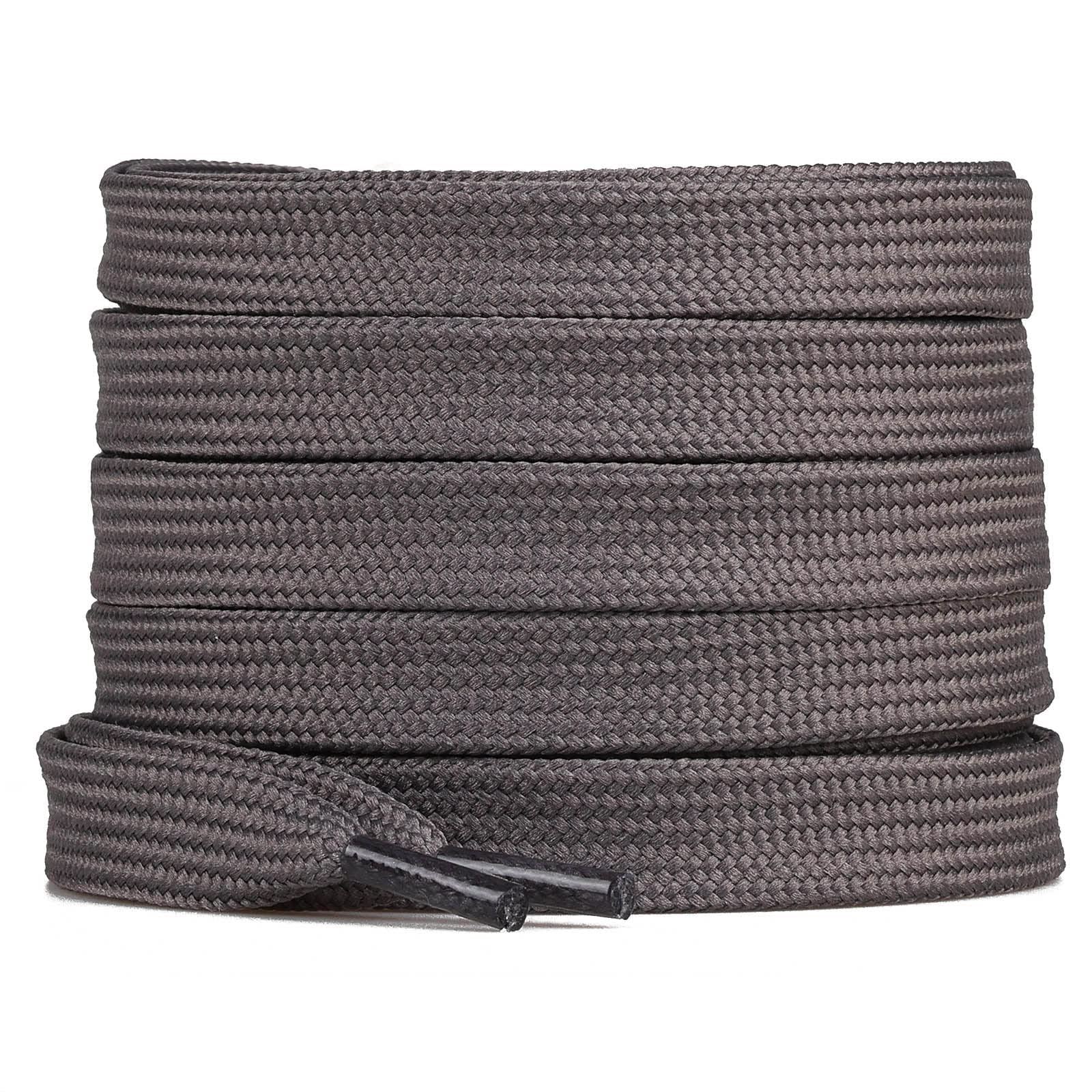 BRGUR Flat Shoelaces, 8mm Wide Shoelaces for Athletic Running Sneakers Shoes Boot Strings