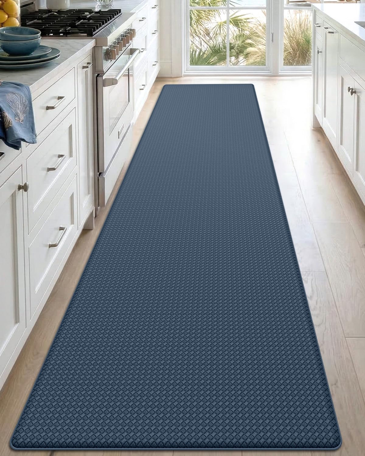 Alfombra de cocina acolchada DEXI de 17x95" impermeable y antideslizante