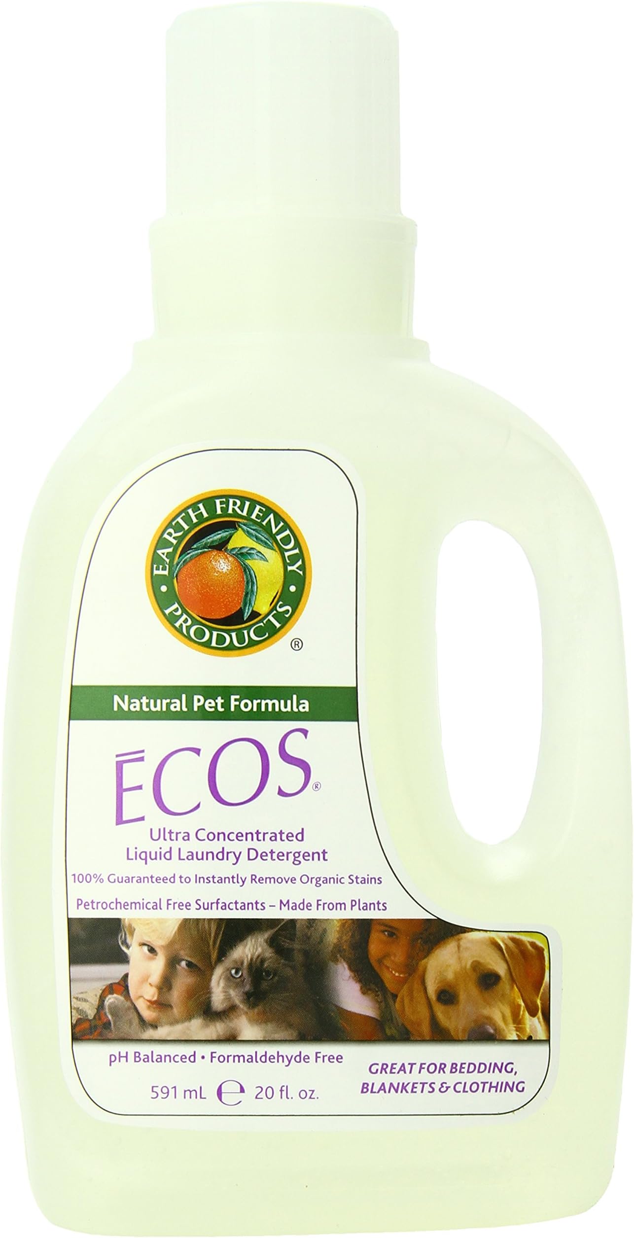 Natural Pet ECOS Pet Laundry Detergent, 20-Ounce Bottles (Pack of 6)