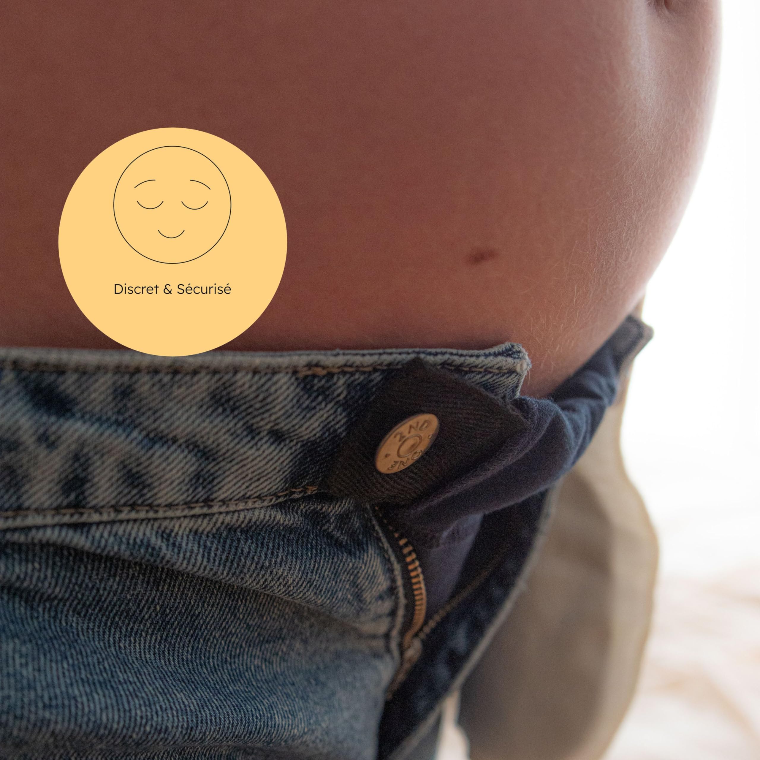 Carriwell Flexi-Belt Elargisseur Pantalon de Grossesse – Pratique & Ajustable | avec Coton Bio, 3 Couleurs Incluses | Transforme Vos Pantalons & Jupes Préférés en Vêtements de Maternité