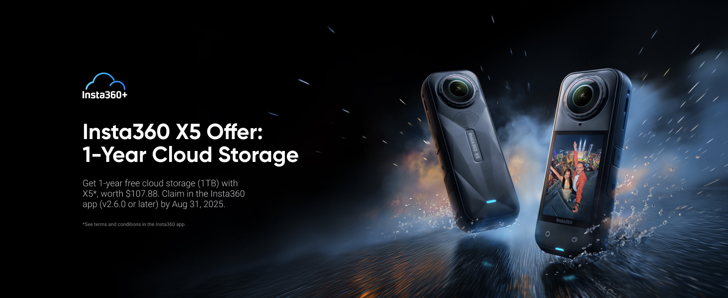 Amazon.com : Insta360 X5 - Waterproof 8K 360° Action Camera