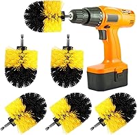 Vista 1 de Remerry Drill Brush Nylon Drill Brush Attachment Electric Power Scrubber Scrub Attachment Multi Purpose Cleaning Supplies for Bathroom Surfaces Tub