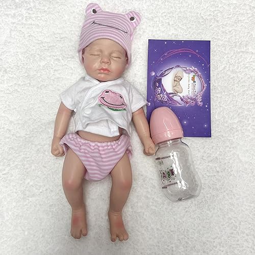 Miniatura 5 de OtardDolls 13.0 in cuerpo completo sólido de silicona Loulou Girl Reborn Muñecas realistas hechas a mano pintadas muñecas Reborn regalo para niños
