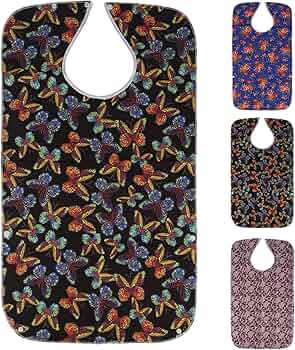 Bavaglino Impermeabile Per Adulti Con Tasca Raccogli Briciole - Silicone Regolabile, Grigio Taglia L - Foto 6