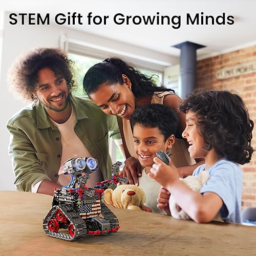 Miniatura 2 de Sillbird Technic 4in1 Remote APP Controlled Robot Building Kit, Educational STEM Toys Coding Robotic Set Science Programmable Stunt Racer Creative