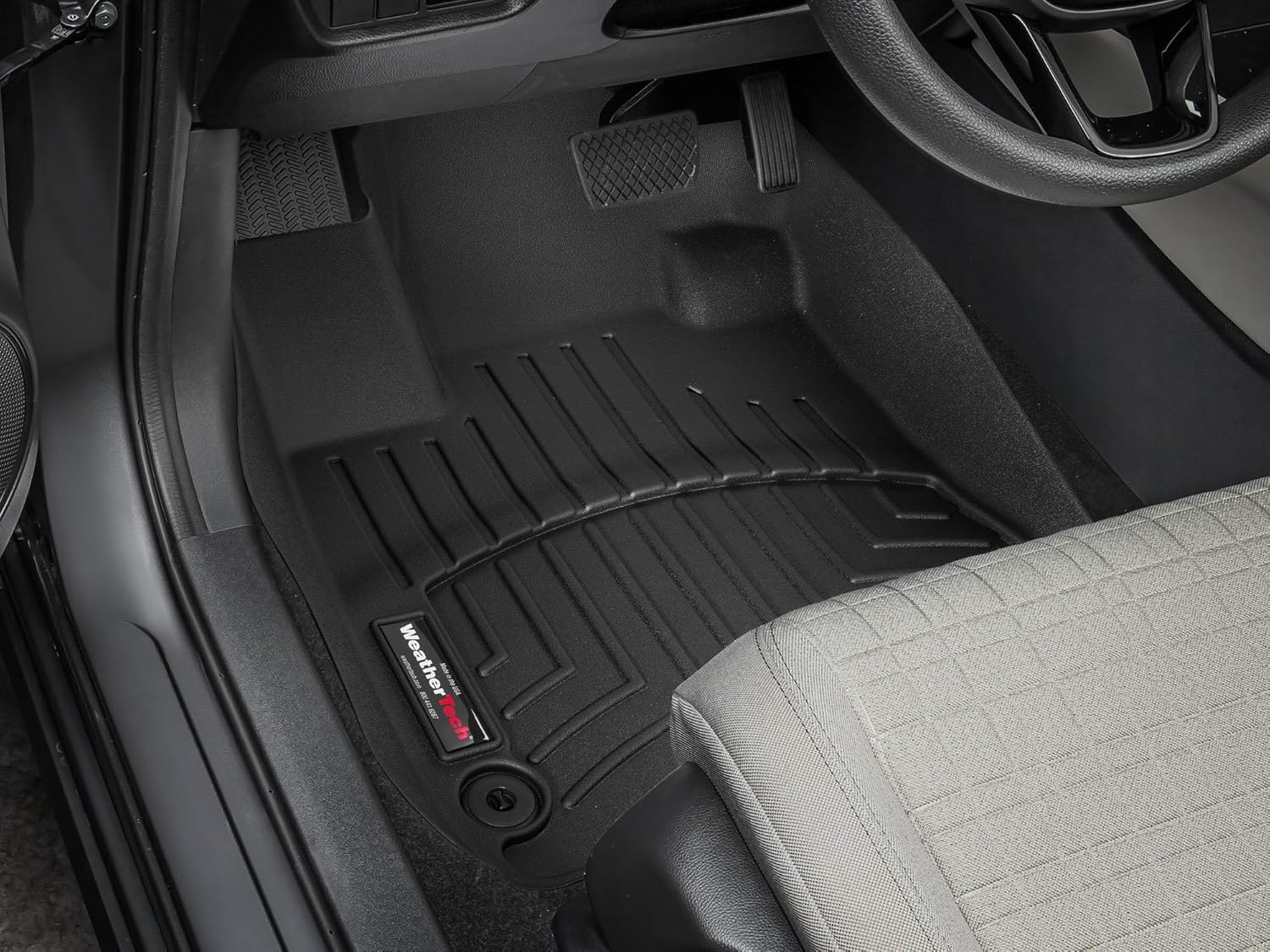 WeatherTech Custom Fit FloorLiners for Honda HR-V, adx, HR-V - 1st Row (4417461), Black