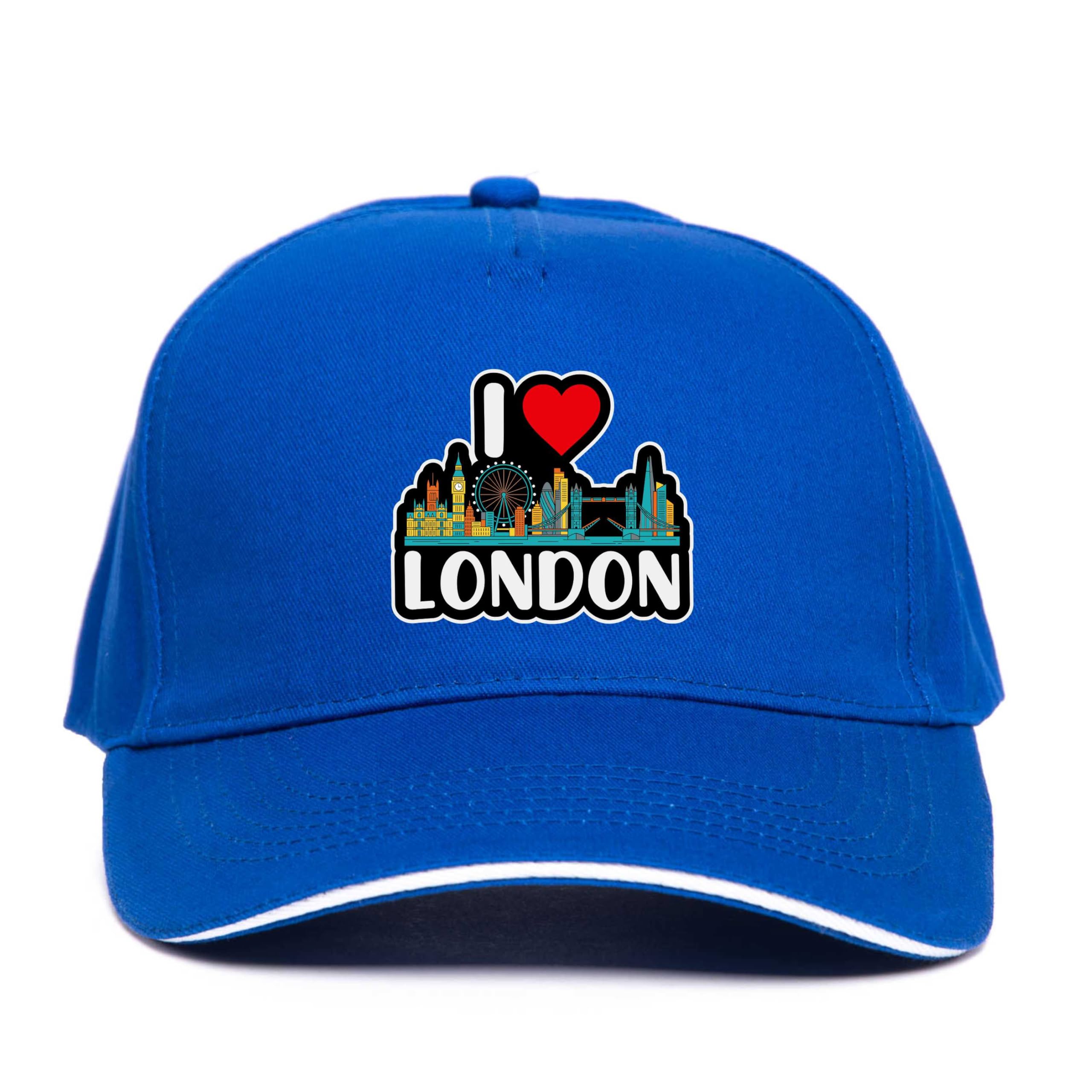 Print4U I Love London Cap Novelty Baseball Hat Unisex UK Souvenir Gift Idea Blue
