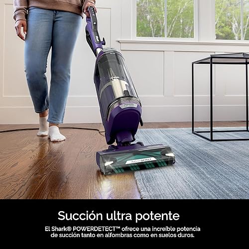 Miniatura 2 de Shark POWERDETECT AZ4002 - Aspiradora vertical con filtro HEPA, aspiradora resistente con potente succión para recoger el pelo de las mascotas,