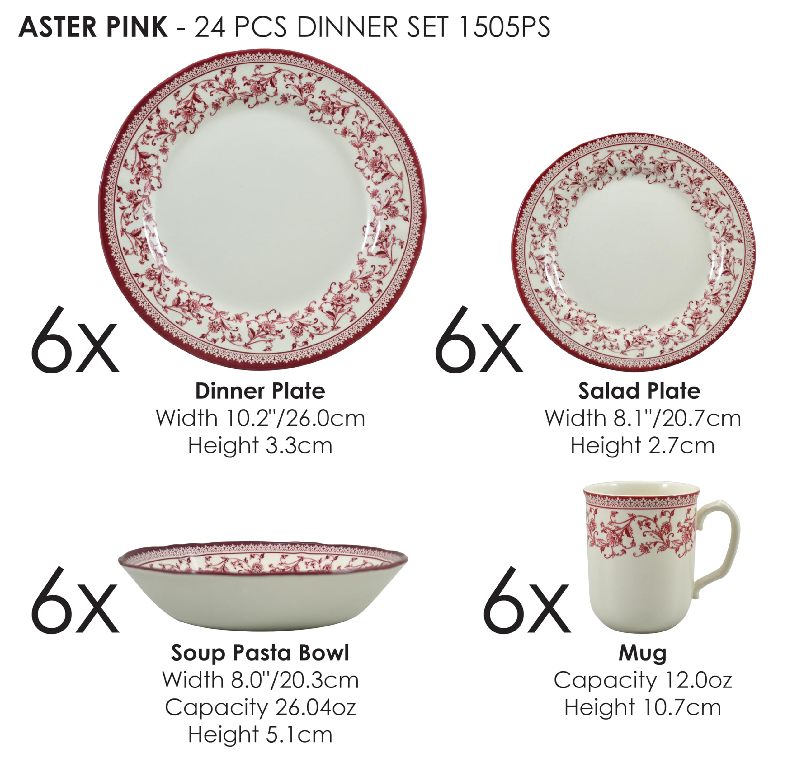 Amazon.co.jp: TUDOR ROYALコレクション、24点プレミアム品質ラウンド