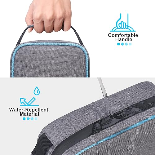 Miniatura 4 de Lacdo Organizador electrónico, bolsa organizadora de cables de viaje, accesorios electrónicos, estuche de transporte, bolsa de almacenamiento