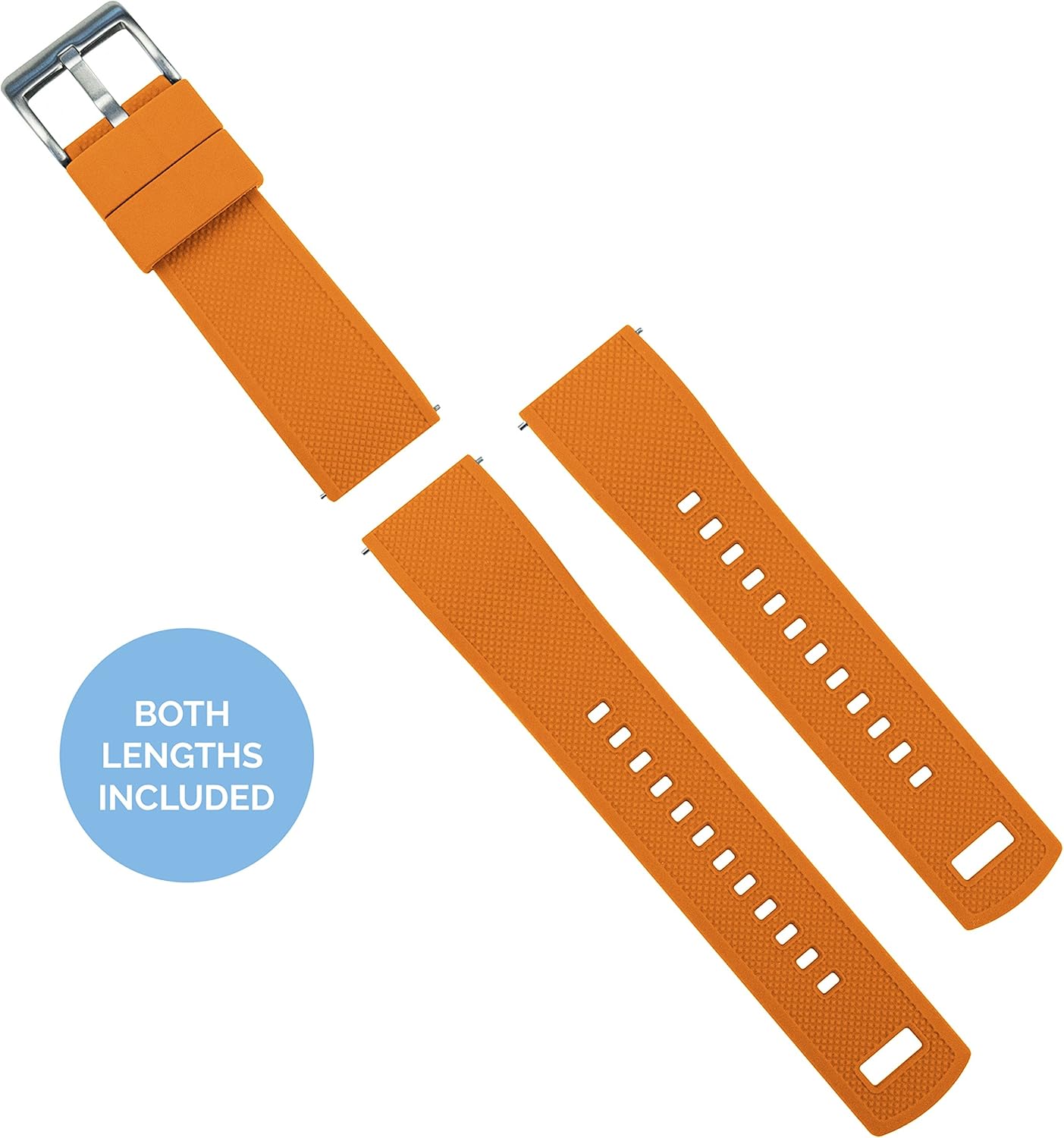 BARTON Elite Silicone Watch Bands - Quick Release - Choose Strap Color & Buckle Color (Stainless Steel, Black PVD or Gunmetal Grey) - 18mm, 20mm, 22mm & 24mm Watch Straps