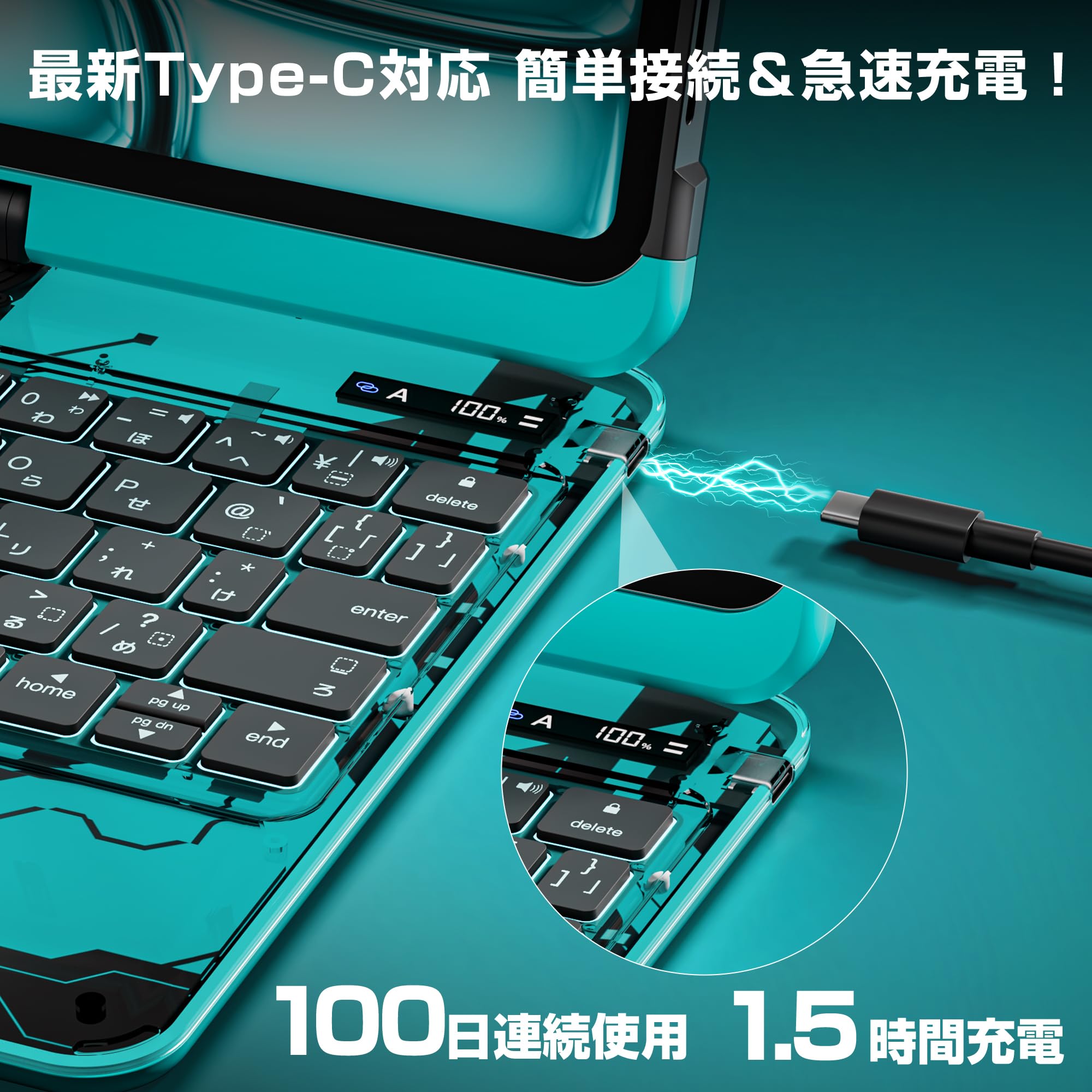 Amazon.co.jp: iFacemall ipad キーボード付きケース A16 第11世代/第