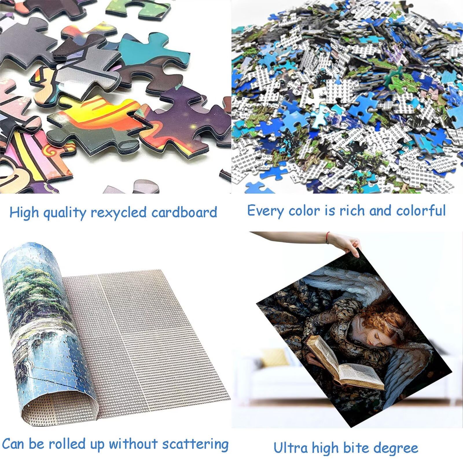 Puzzle 2000 sztuk anioł puzzle dla dorosłych 100 x 70 cm unikalne rzemiosło klasyczne 3D drewniana układanka do rodzinnych gier biznesowych, układanka do samodzielnego wykonania nawet do