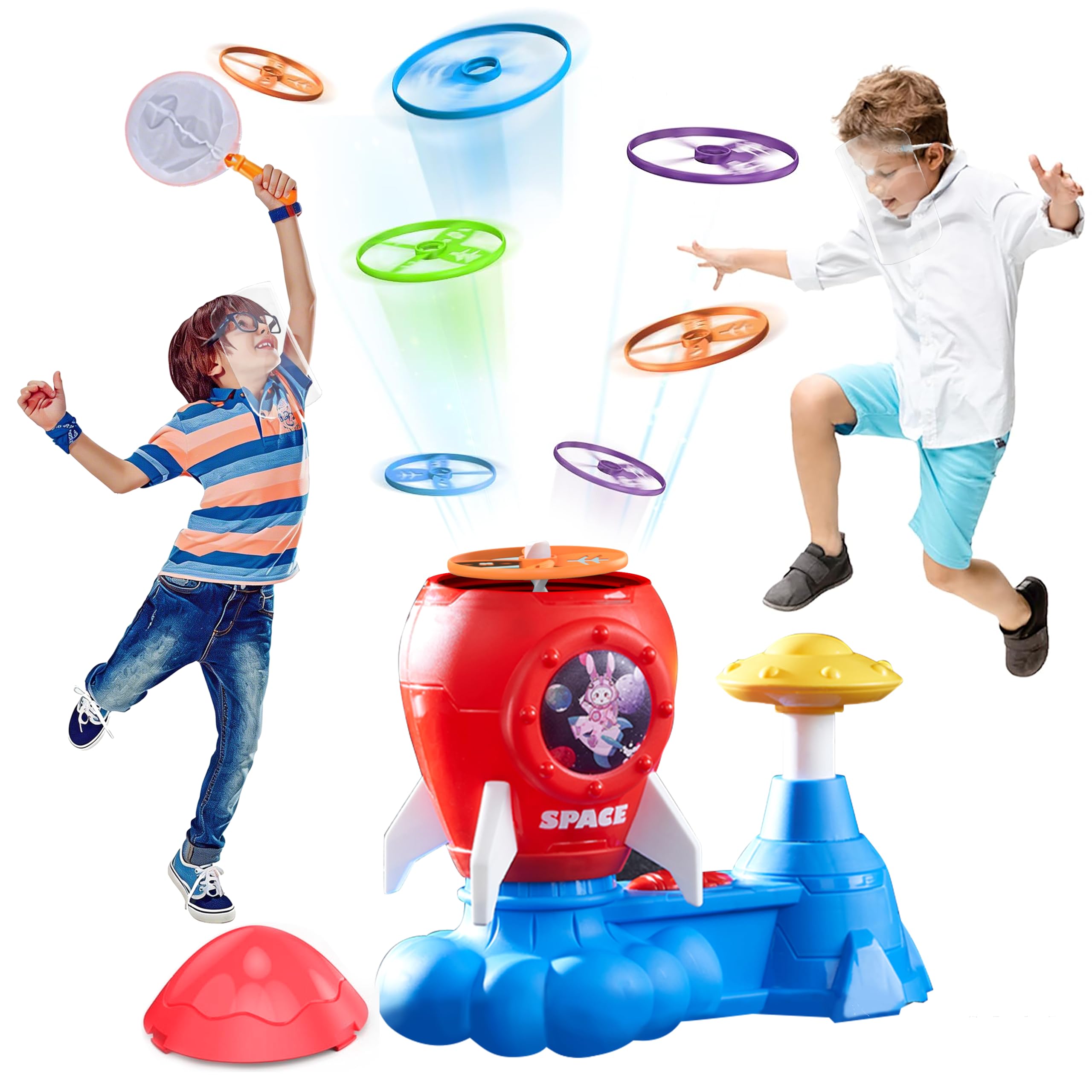Amazon.com: Outdoor Toys for Kids Ages 3-8: Flying Disc Rocket
