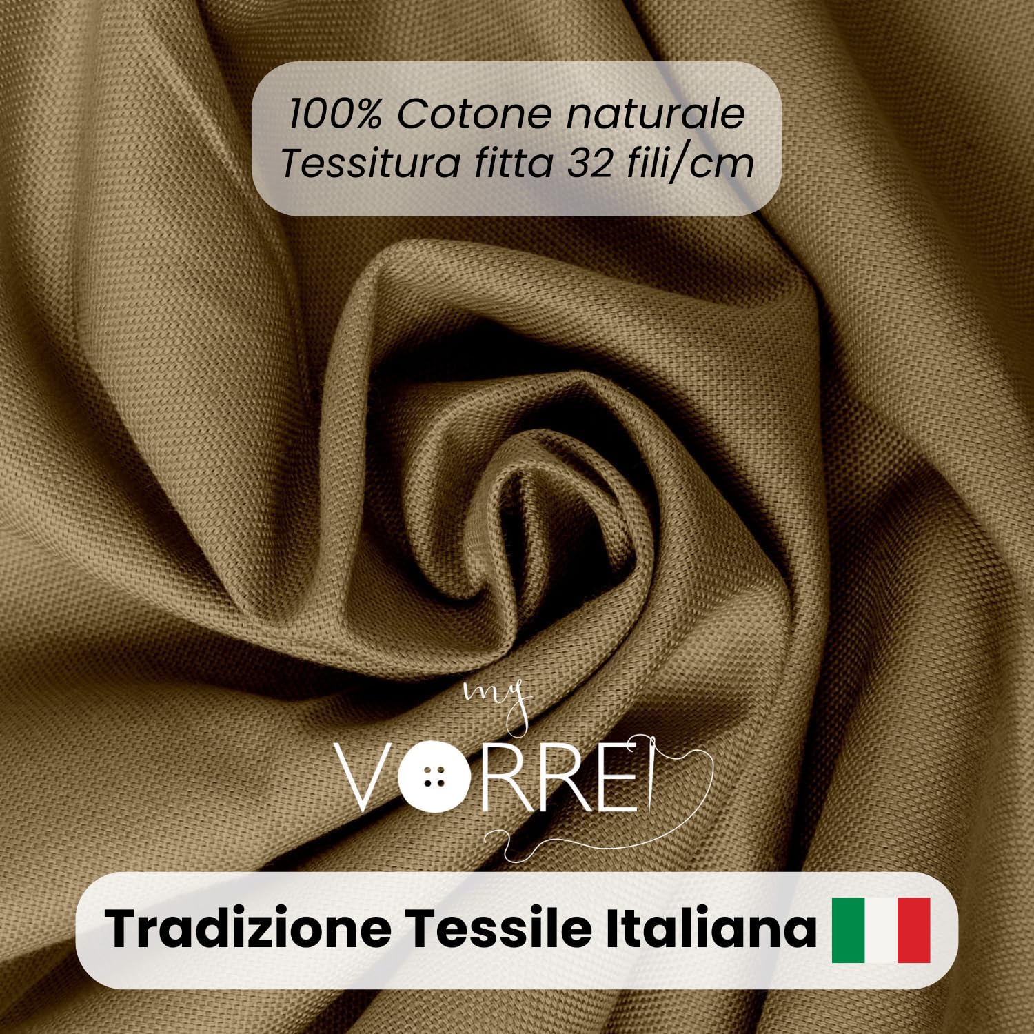 MyVorrei Tovaglia Tinta Unita Quadrata Cotone 100% cm 220x220
