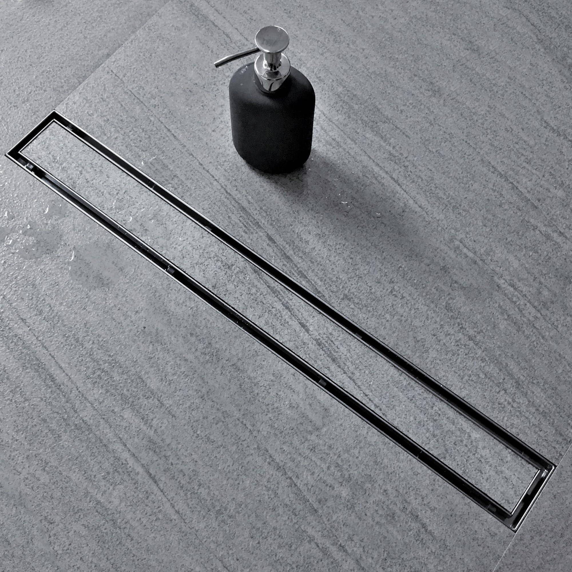 Photo 1 of Neodrain 28-Inch Linear Shower Drain-Brushed,with Tile Insert Grate