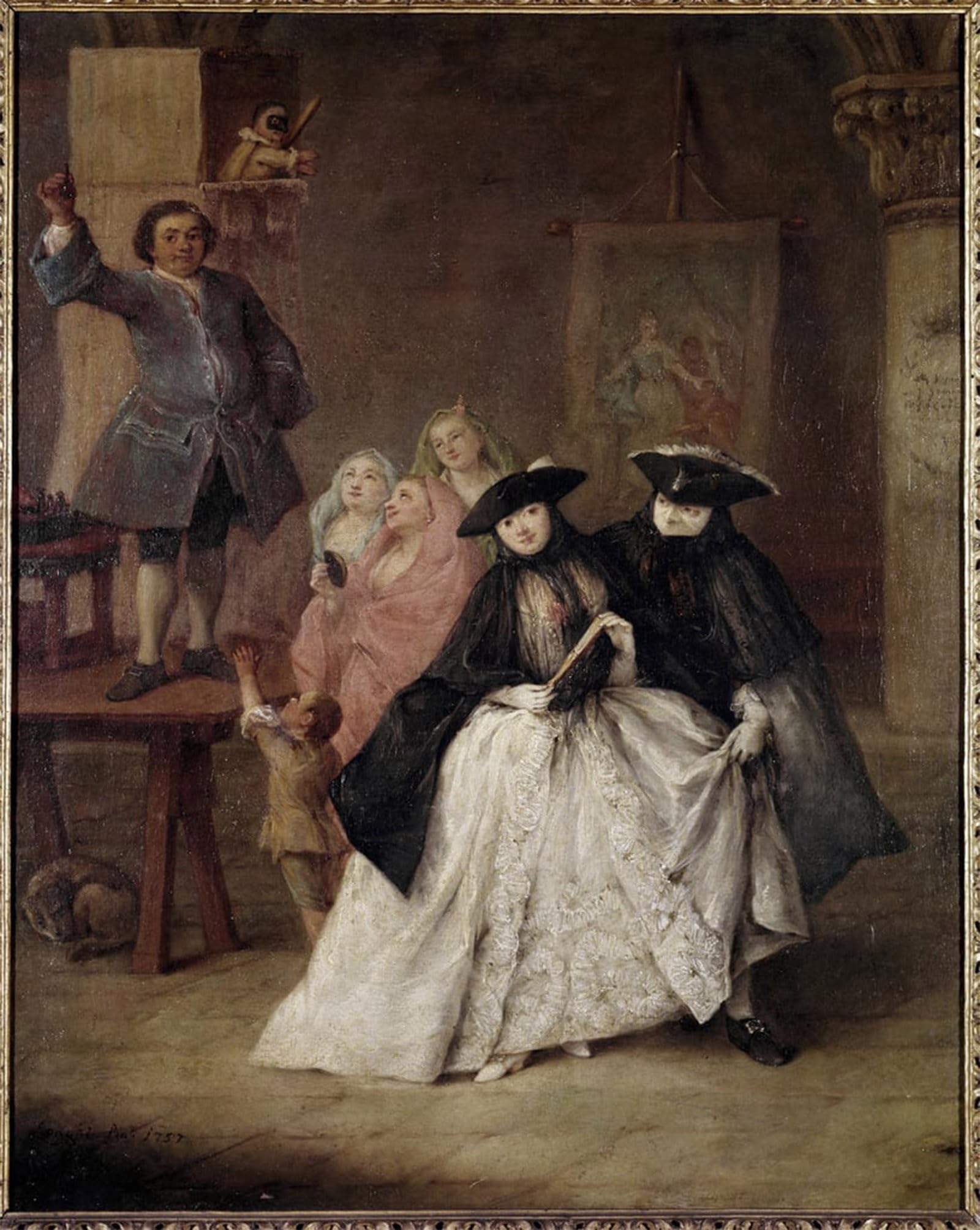 ARTXLXXBN Famous Painting Art Wall Decor Abstract Art Picture the Charlatan by Pietro Longhi Animal Pictures for Home Decor 60x90cm