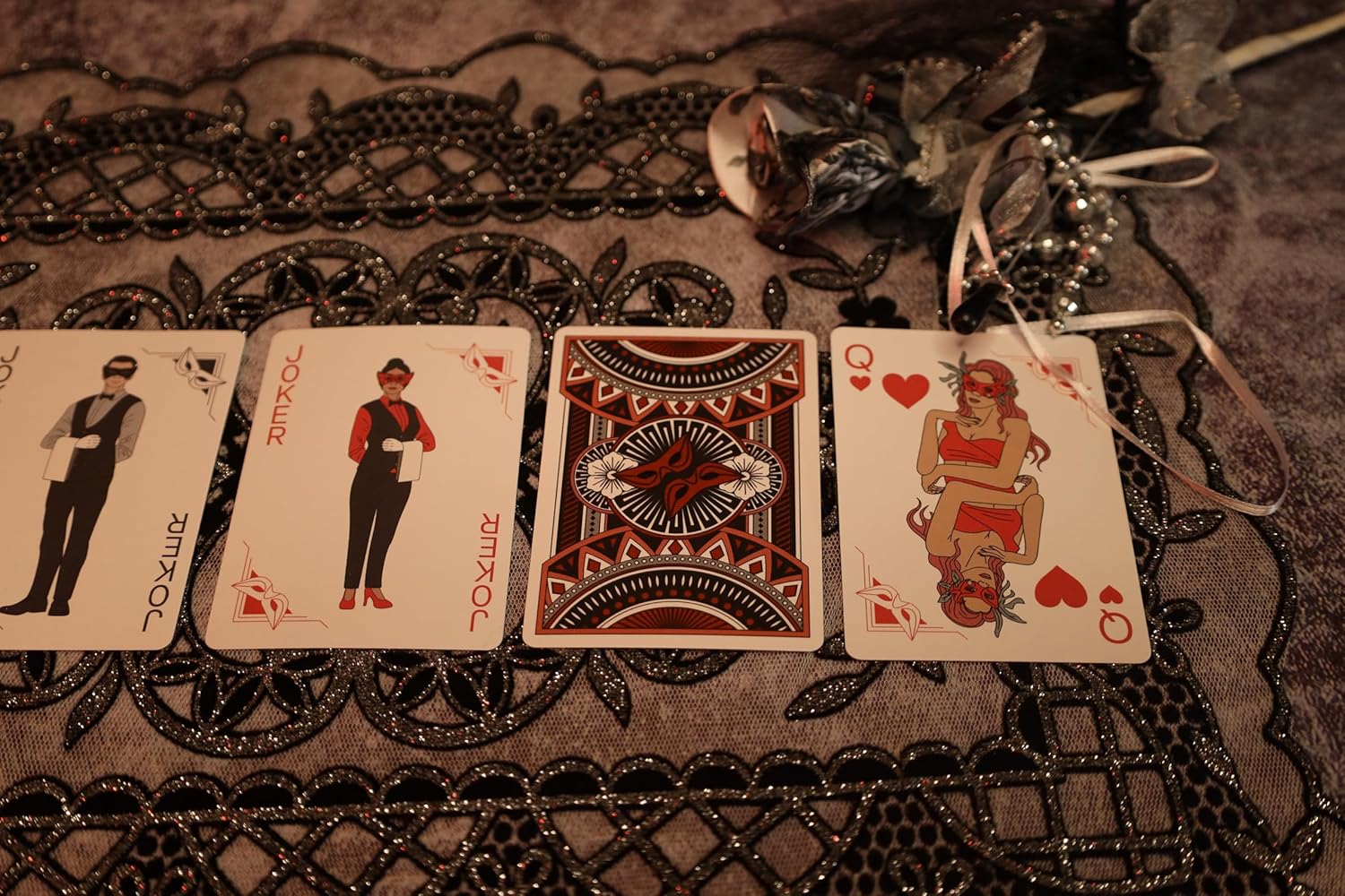 Bicycle Masquerade Playing Cards - Limited Edition Masquerade Mask Theme, Vintage Playing Cards Perfect for Roaring 20s Party Decorations and Gatsby Party Decorations
