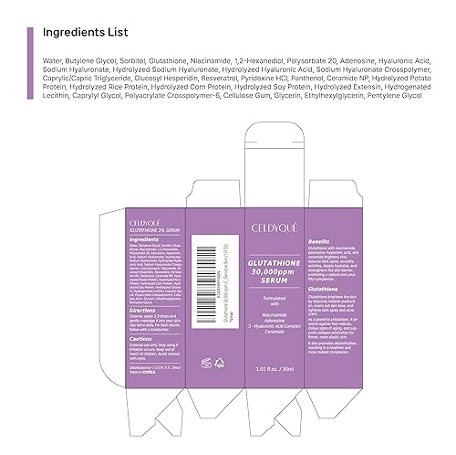 Miniatura 9 de Pure Glutathione Glow Serum 30,000 ppm para manchas oscuras y tono desigual  Fórmula que aumenta el resplandor con niacinamida, 5 veces ácido