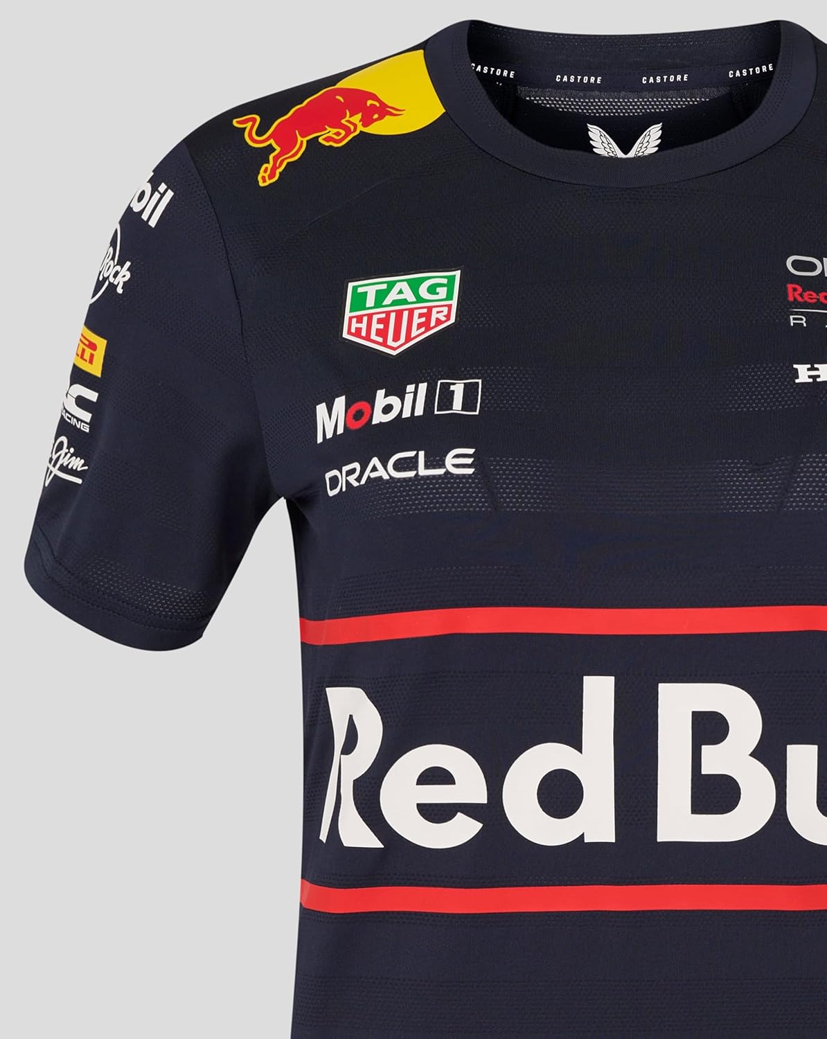 Castore Oracle Women’s Red Bull Racing Set Up T-Shirt | Official Red Bull F1 Racing Shirt with Team & Sponsor Logos - Image 5