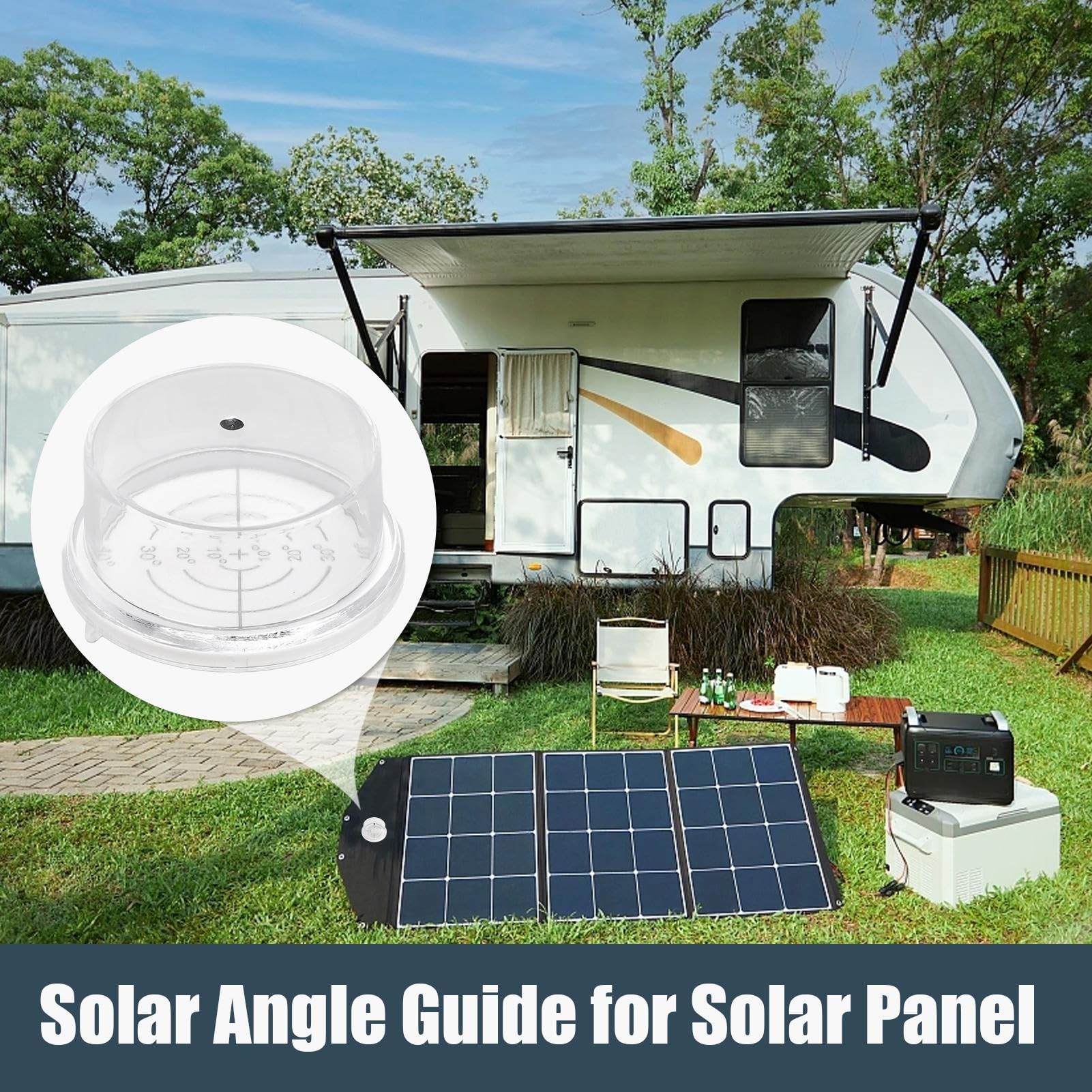 Solarmodul-Winkelfinder – Manuelle Sonnen-Tracker-Führung | Wasserdichtes Solar-Winkelmessgerät für maximale Energieeffizienz, einfache Installation