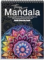 Apolyone Mandala Coloring Book for Adults: 24 Unique Patterns, Spiral Bound, Single-Sided Stress Relief & Mindfulness