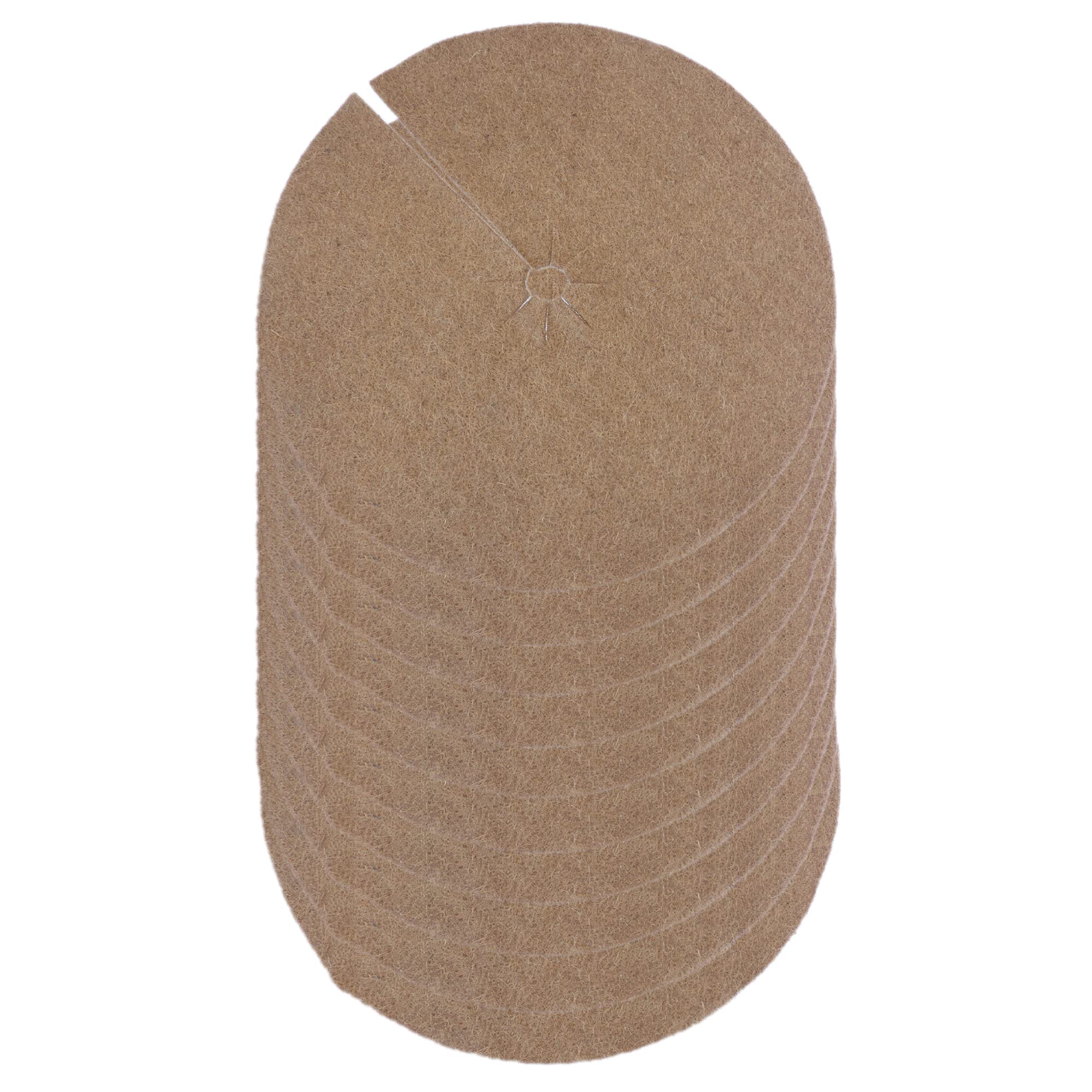 Novatool 10x Frostschutz-Matte Kokos Ø 45cm Kokos-Scheibe für Garten-Pflanzen Indoor Outdoor Winterschutz für Topfpflanzen Winterschutz-Pflanze Pflanzenschutz