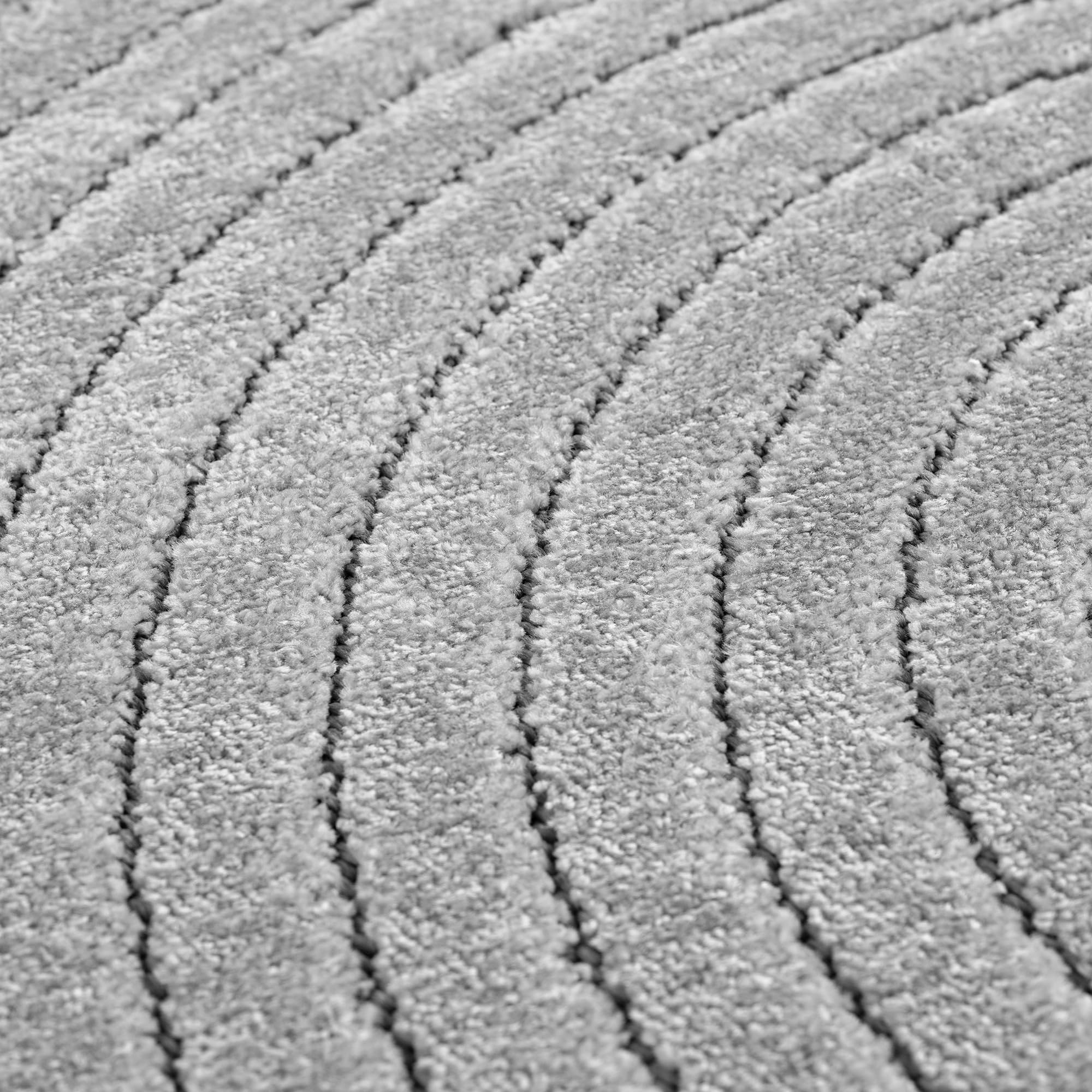 Carpettex Tapis extérieur résistant à la Pluie pour Salon, Chambre, véranda - Poils Courts Gris, Effet Relief, Doux et Lavable, Adapté à l'Extérieur, 200x290 cm
