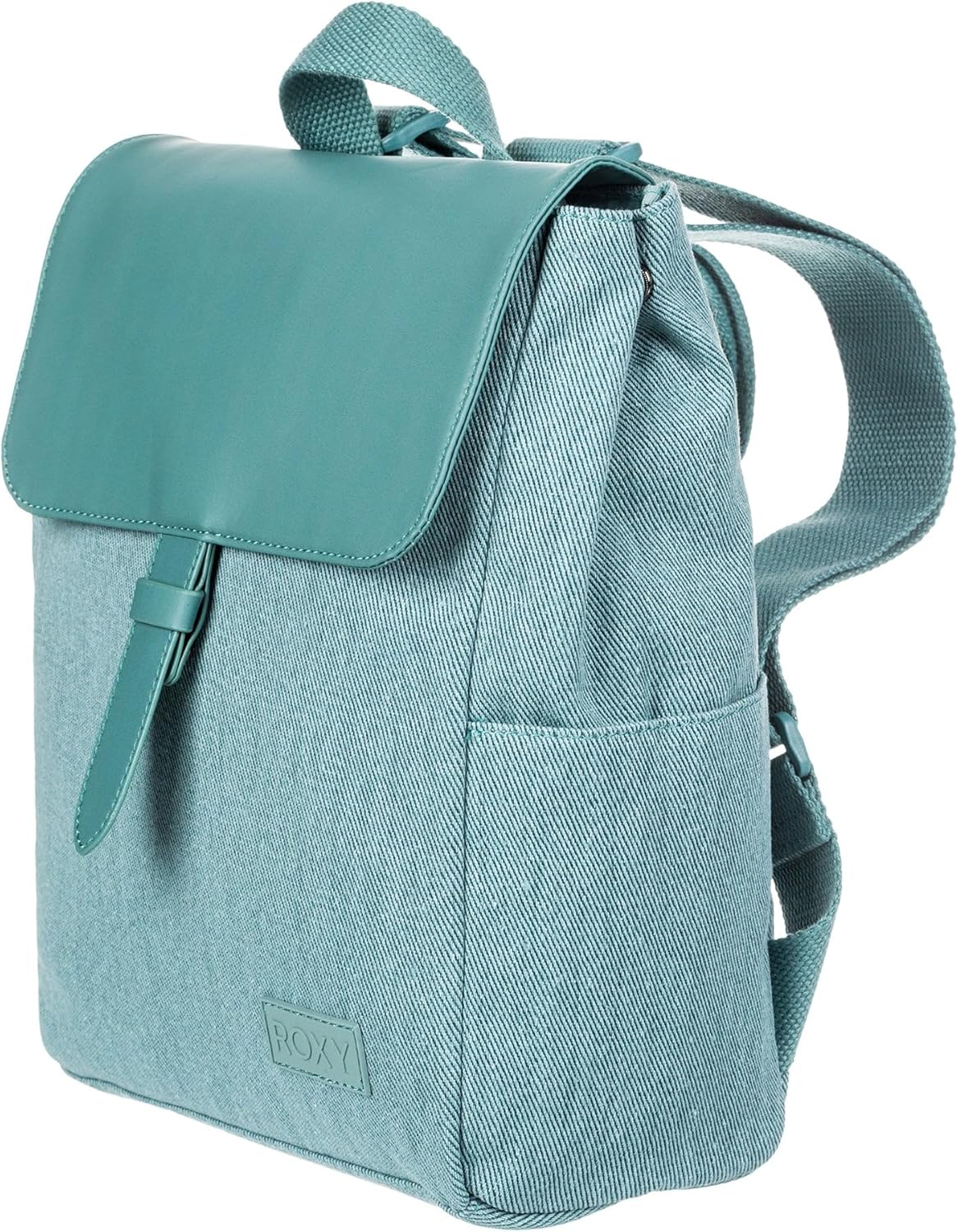 Roxy Fashionable 7L Melting Spot Small Backpack Bag w/Adjustable Straps and Flap Closure - Mineral Blue