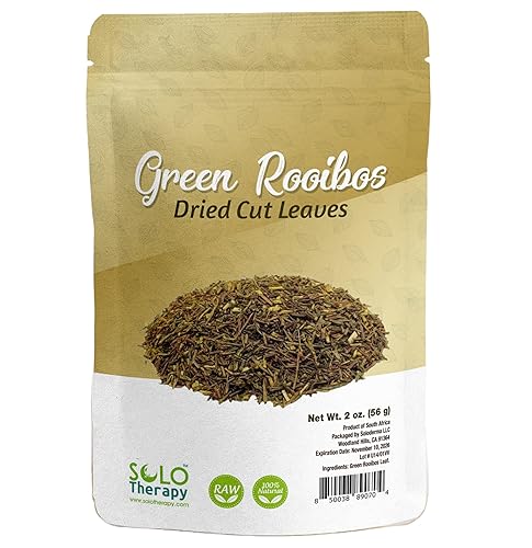 Té verde Rooibos, bolsa resellable de 2 onzas, té verde Rooibos hoja suelta, producto del sur de África