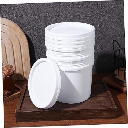 Miniatura 4 de Homoyoyo Cubo de plástico de grado alimenticio, cubo de fregona, cubo redondo de plástico, cubo de arena, cubo pequeño, cubos de playa, cubos de