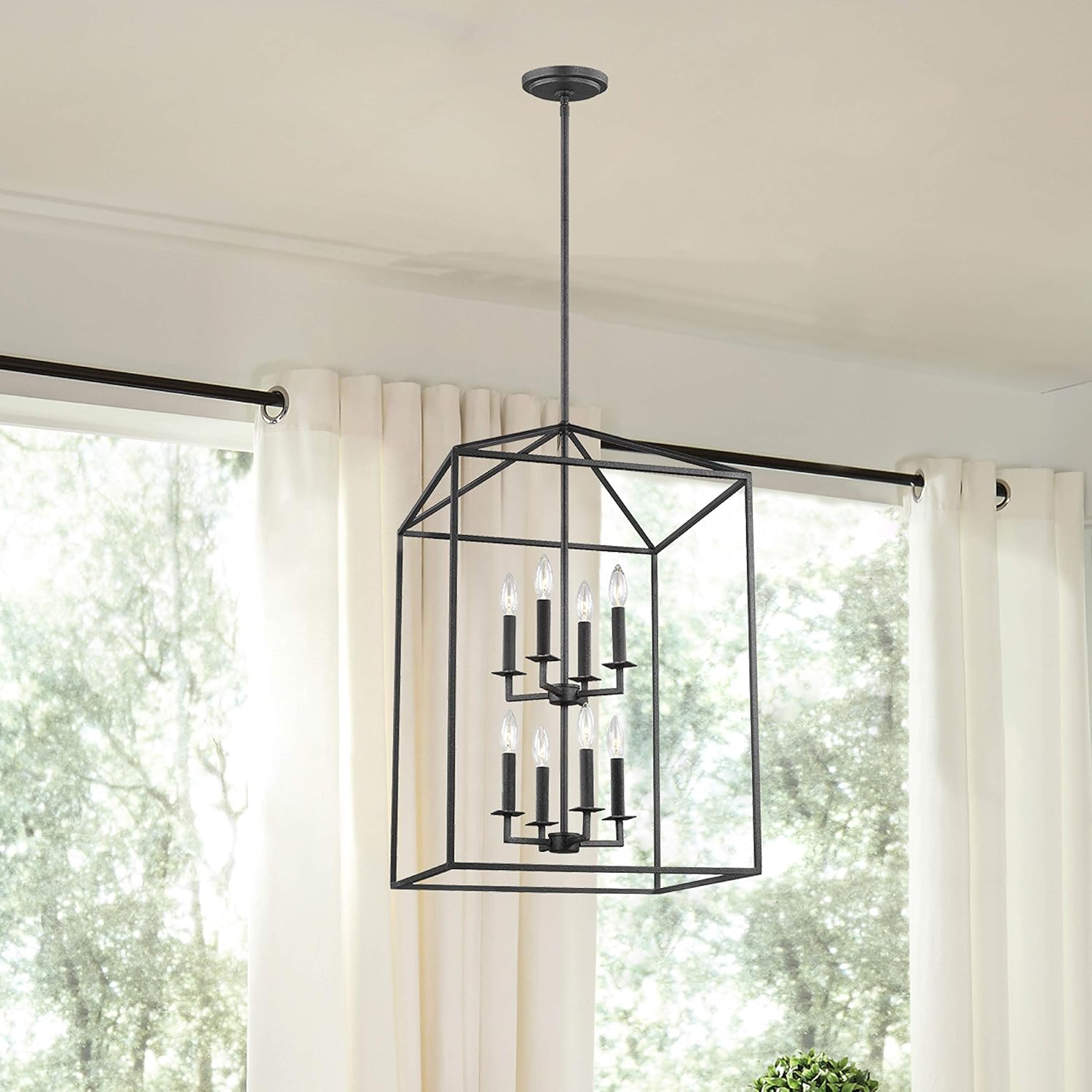 Exclusive Discount 80% Offer Sea Gull Lighting 5115008-839 Perryton Eight-Light Hall / Foyer, Blacksmith Finish