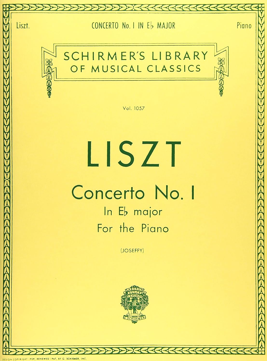 Concerto No. 1 in Eb: Schirmer Library of Classics Volume 1057 National Federation of Music Clubs 2024-2028 Piano Duets (Schirmer’s Library of Musical Classics, 1057)