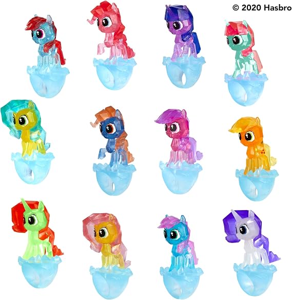 My Little Pony Secret Rings Blind Bag - Collectible Toy with Water-Reveal Surprise and Wearable Ring Accessory, 1.5-Inch Figure (Character May Vary)