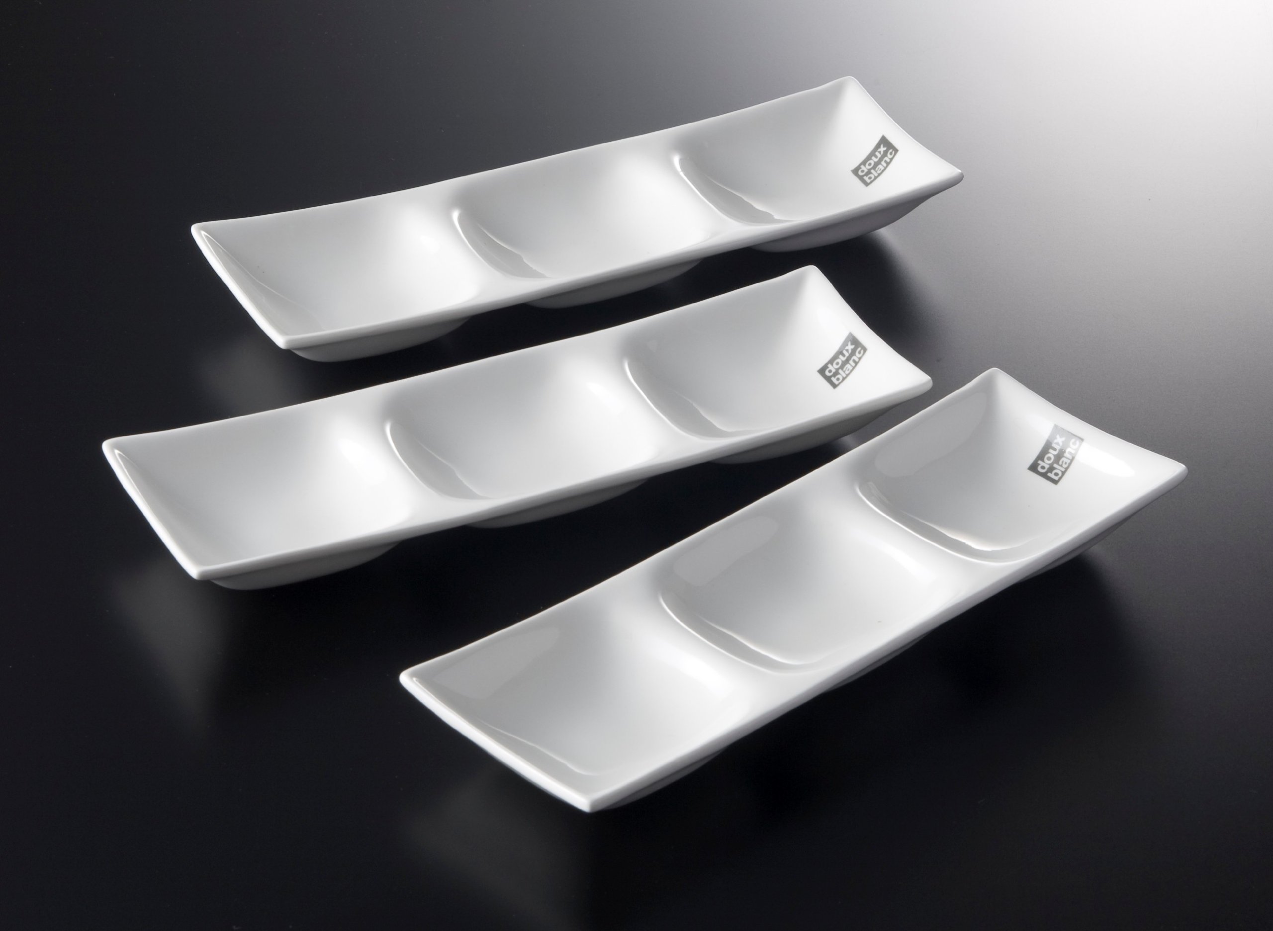Amazon｜キャッスルエンタープライズ 「doux blanc 三ツ仕切皿3Pセット