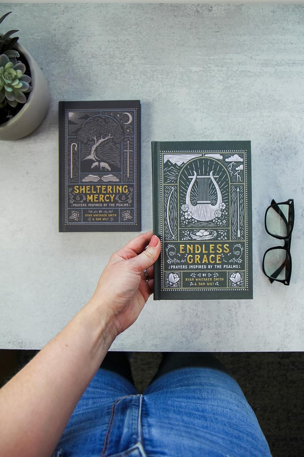 Prayers Inspired by the Psalms Boxed Set: (A 2-Volume Illustrated Devotional Prayer Book Set with 150 Daily Free-Verse Poetic Prayer Responses - One for Each of the Psalms)