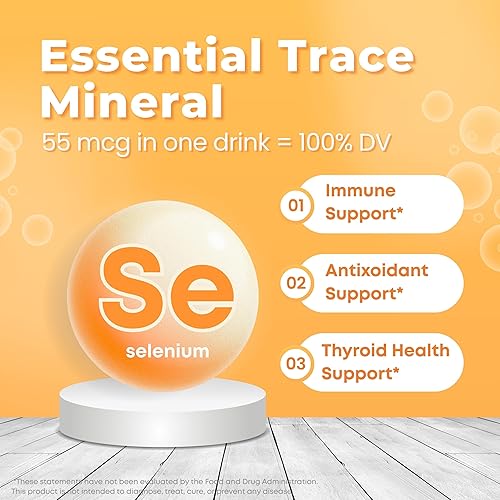 Miniatura 4 de LOVITA Comprimidos efervescentes de apoyo inmunológico 4 en 1 de defensa de vitamina C, 20 unidades, VIT D3, zinc, selenio, soporte antioxidante,