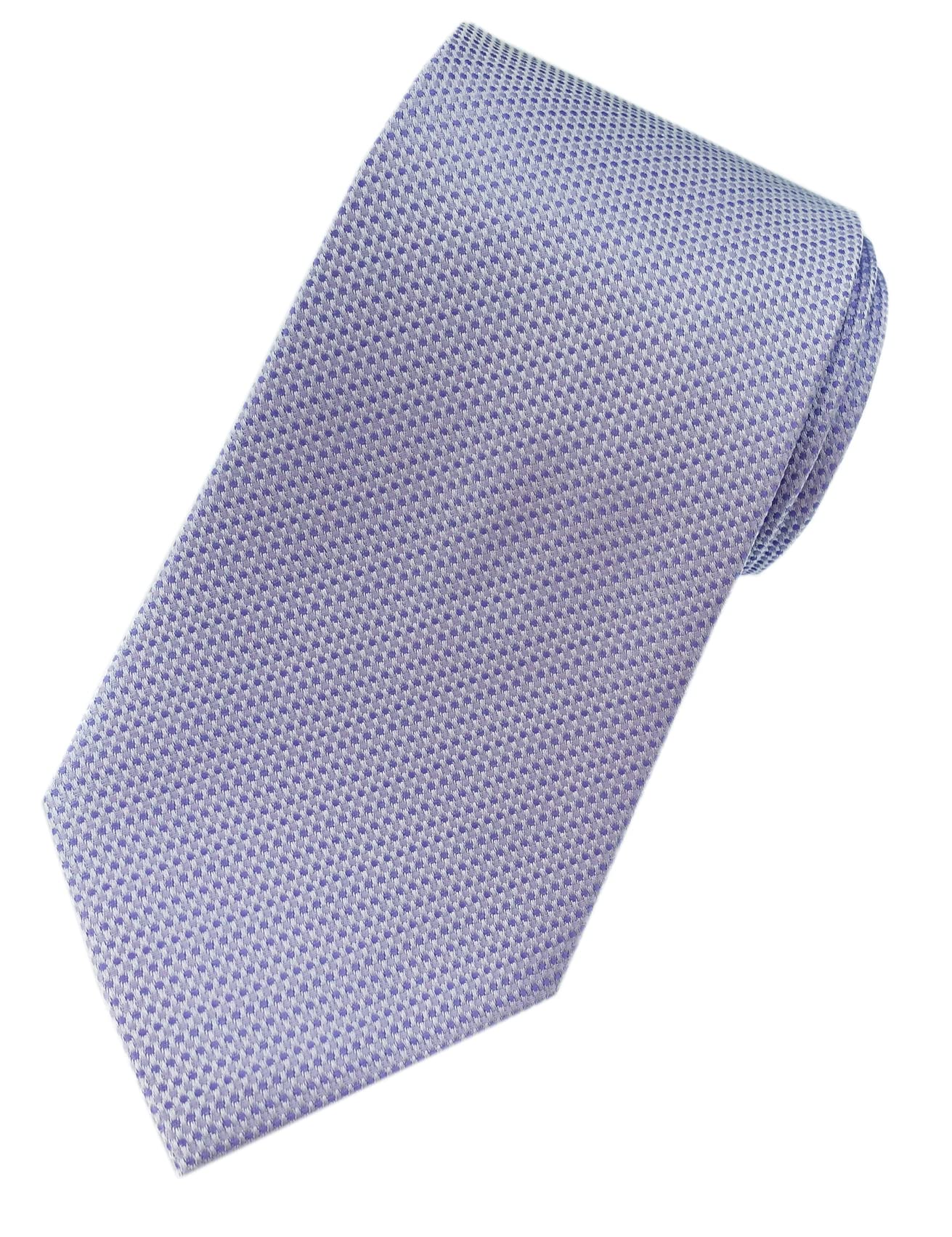 Towergem Extra Long Men's Tie Woven Jacquard Light Purple Necktie XL 63"