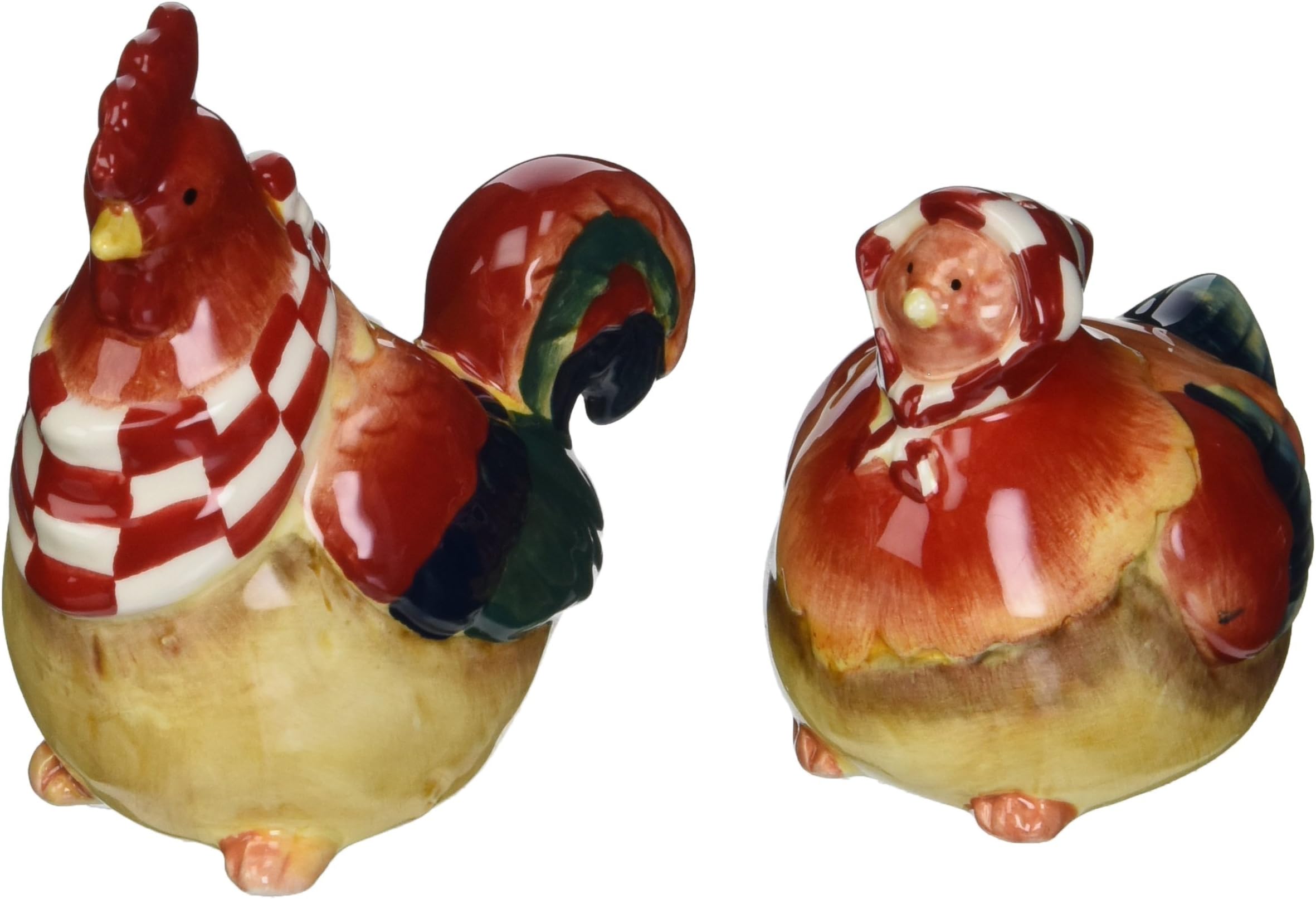 Appletree Design Barn Yard Chicken Salt and Pepper Set, 2-3/4-Inch, 3-5/8-Inch